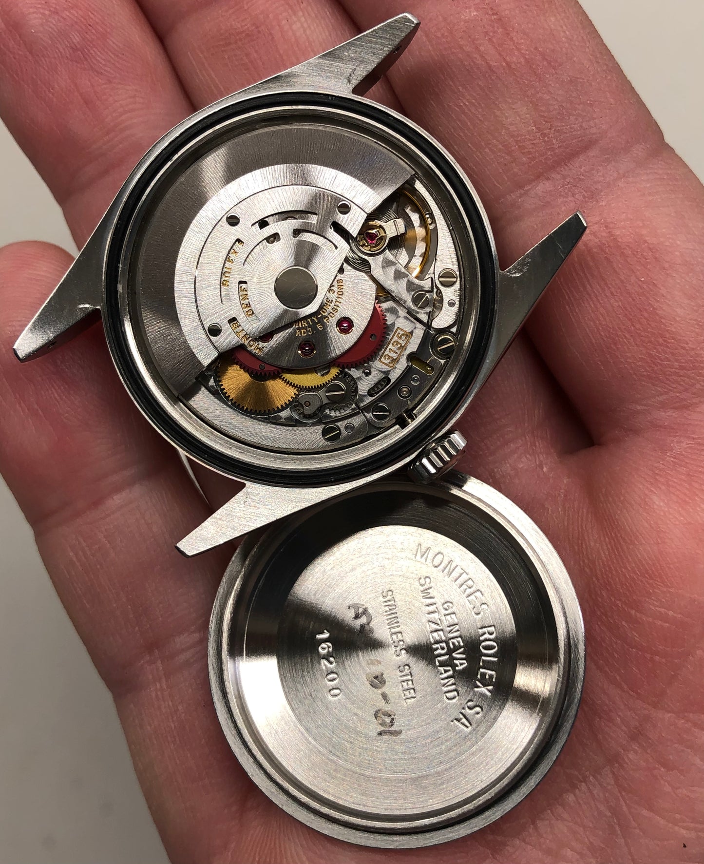 1990 Rolex Datejust 16234 Silver Steel White Gold Fluted Jubilee Wristwatch with Box and Papers - HASHTAGWATCHCO