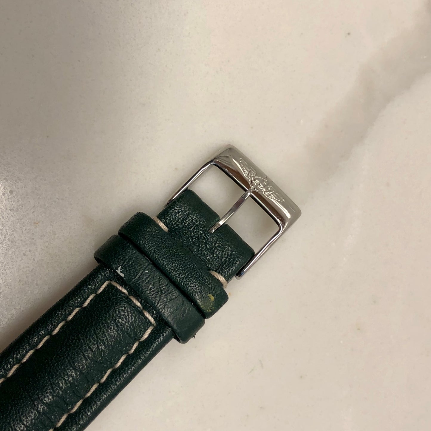 1990s Breitling Callisto B11045 Green Chronograph Caliber 1873 Manual Wind Wristwach - HASHTAGWATCHCO
