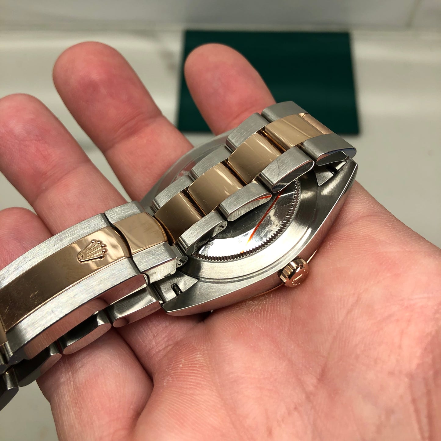 2024 Rolex Datejust 126331 Chocolate Rose Gold Fluted 41mm Two Tone Oyster Wristwatch with Box and Papers - HASHTAGWATCHCO