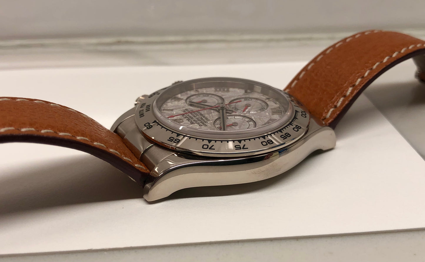 2005 Rolex Daytona Cosmograph 116519 Meteroite 18K White Gold Chronograph Wristwatch with Box and Papers - HASHTAGWATCHCO