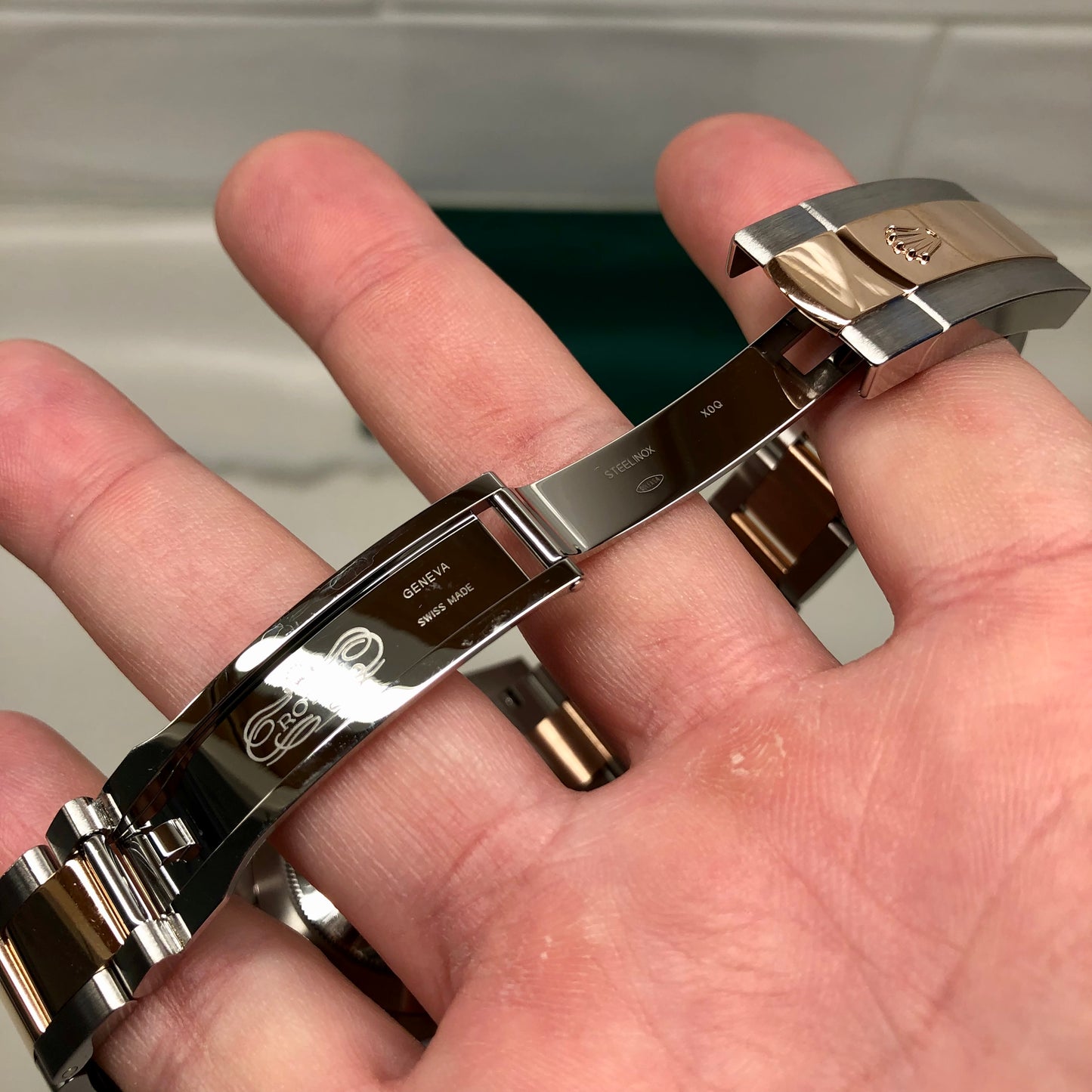 2024 Rolex Datejust 126331 Chocolate Rose Gold Fluted 41mm Two Tone Oyster Wristwatch with Box and Papers - HASHTAGWATCHCO