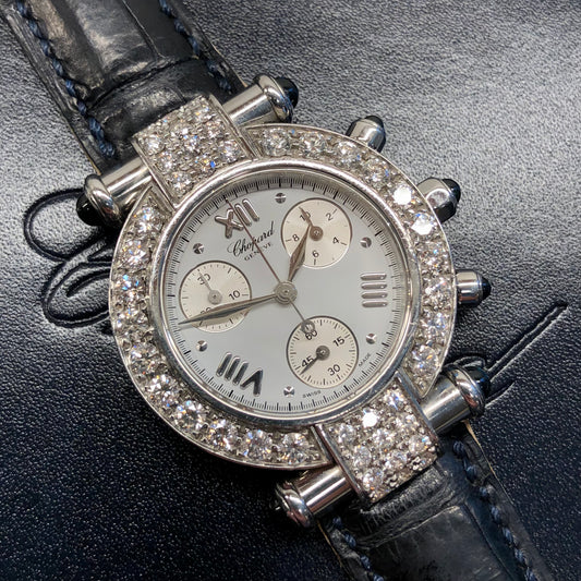 Chopard Imperiale 38/8378-23 Stainless Steel Diamond Bezel Ladies Quartz Wristwatch - HASHTAGWATCHCO