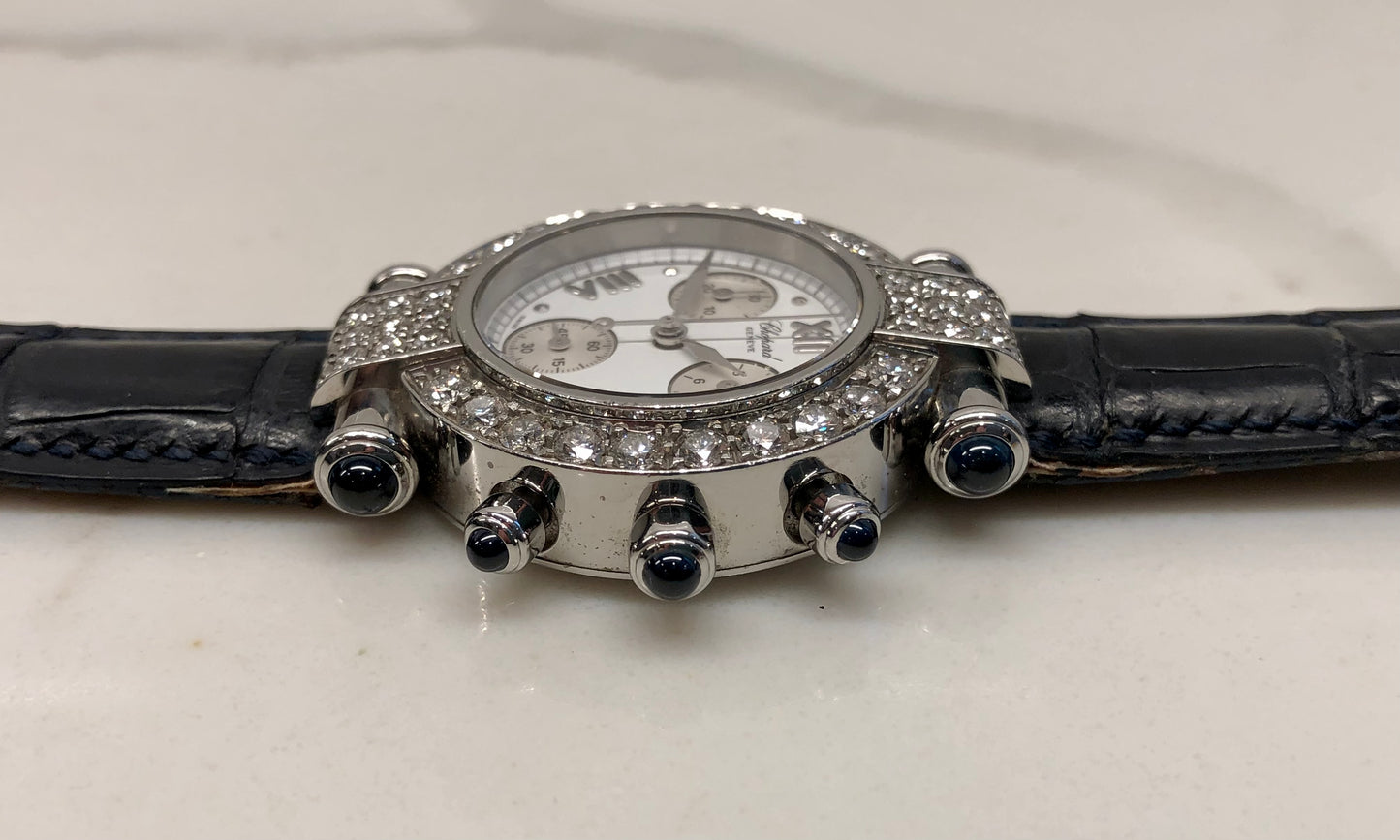 Chopard Imperiale 38/8378-23 Stainless Steel Diamond Bezel Ladies Quartz Wristwatch - HASHTAGWATCHCO
