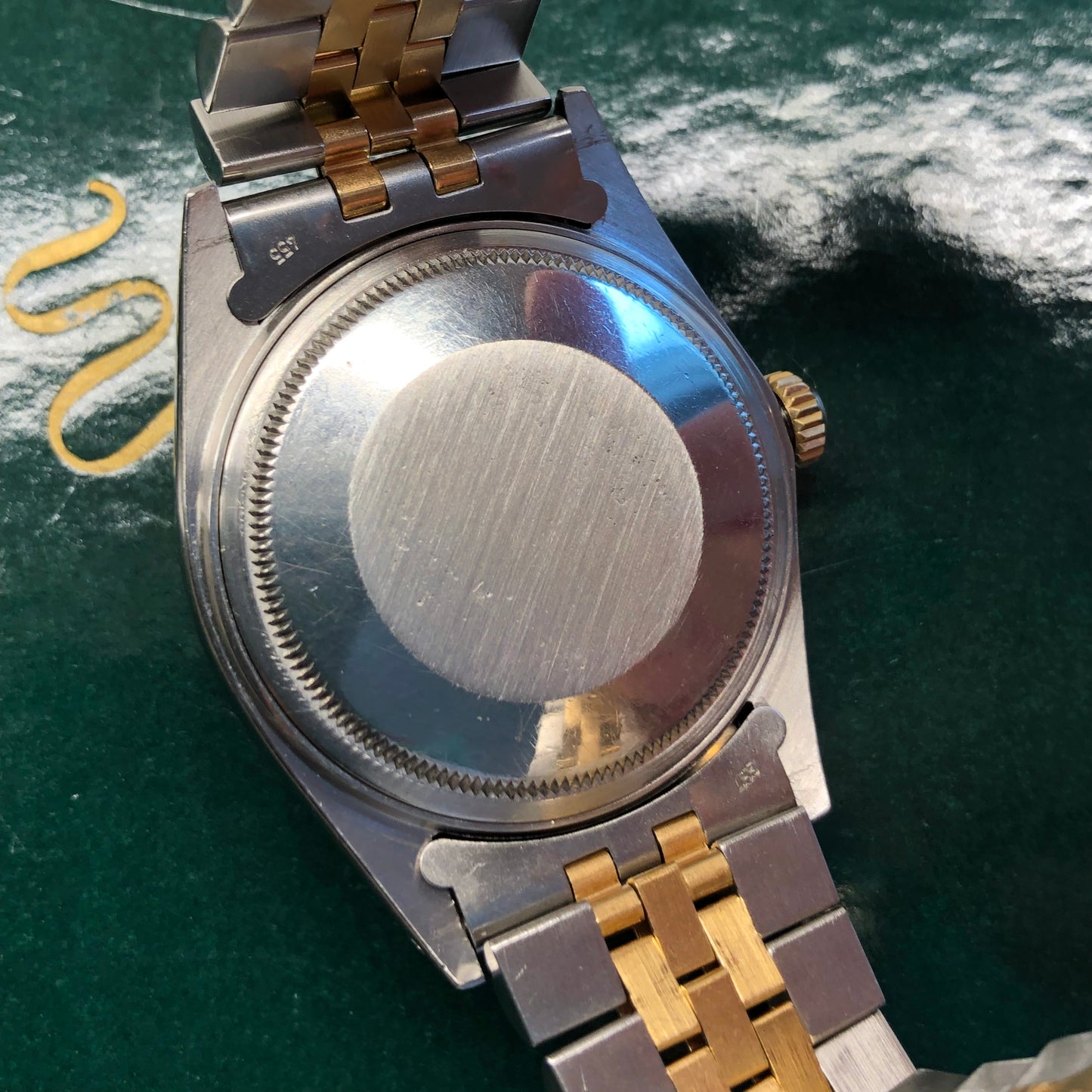 1987 Rolex Datejust 16013 Silver Stick Dial Two Tone Jubilee Automatic Wristwatch - Hashtag Watch Company