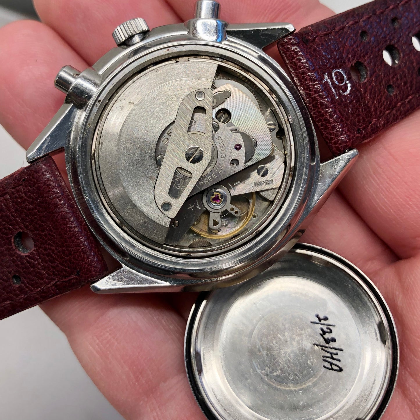 1971 Seiko 6138-8000 Baby Panda Chronograph Day Date Steel Automatic Wristwatch - HASHTAGWATCHCO