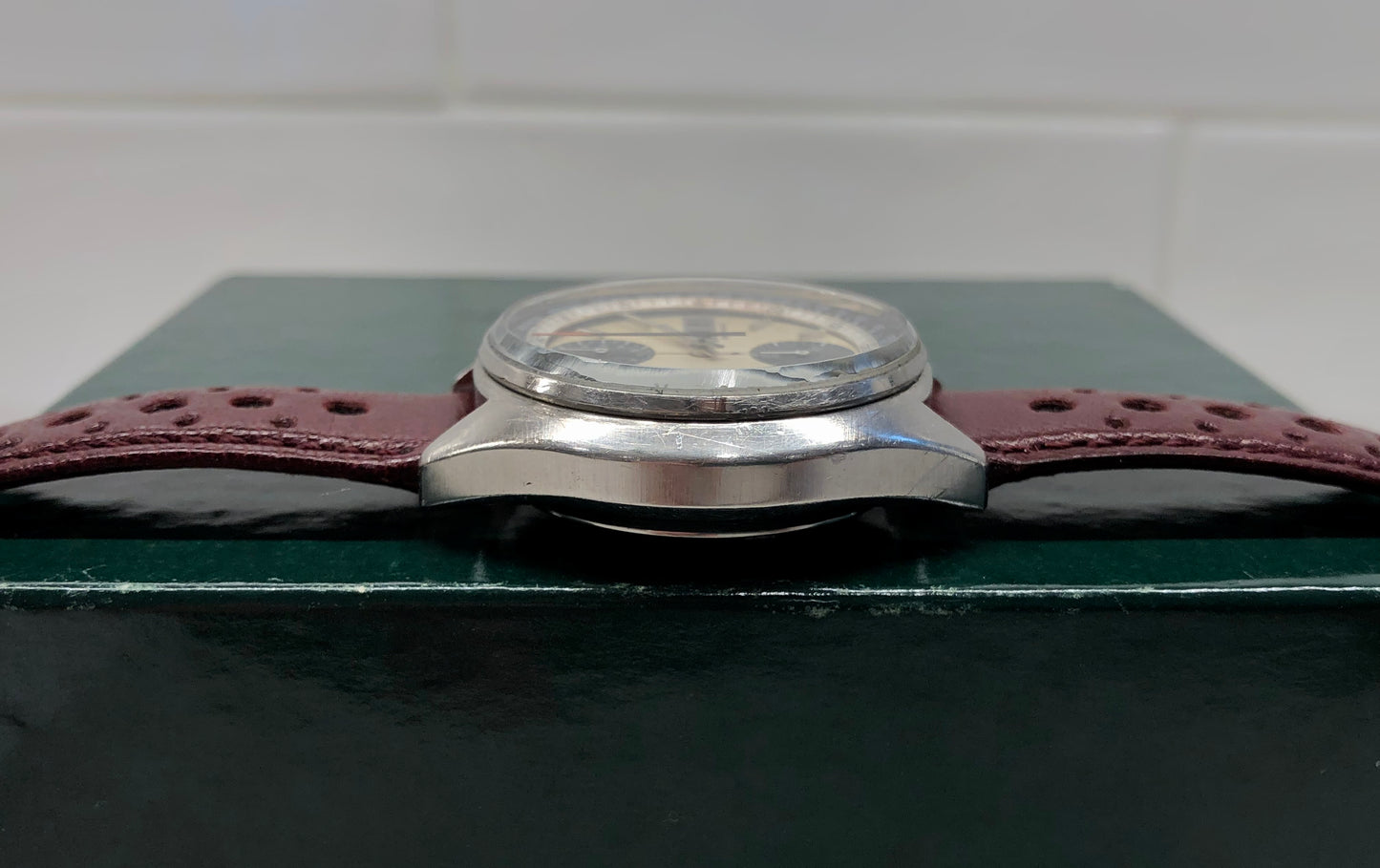 1971 Seiko 6138-8000 Baby Panda Chronograph Day Date Steel Automatic Wristwatch - HASHTAGWATCHCO
