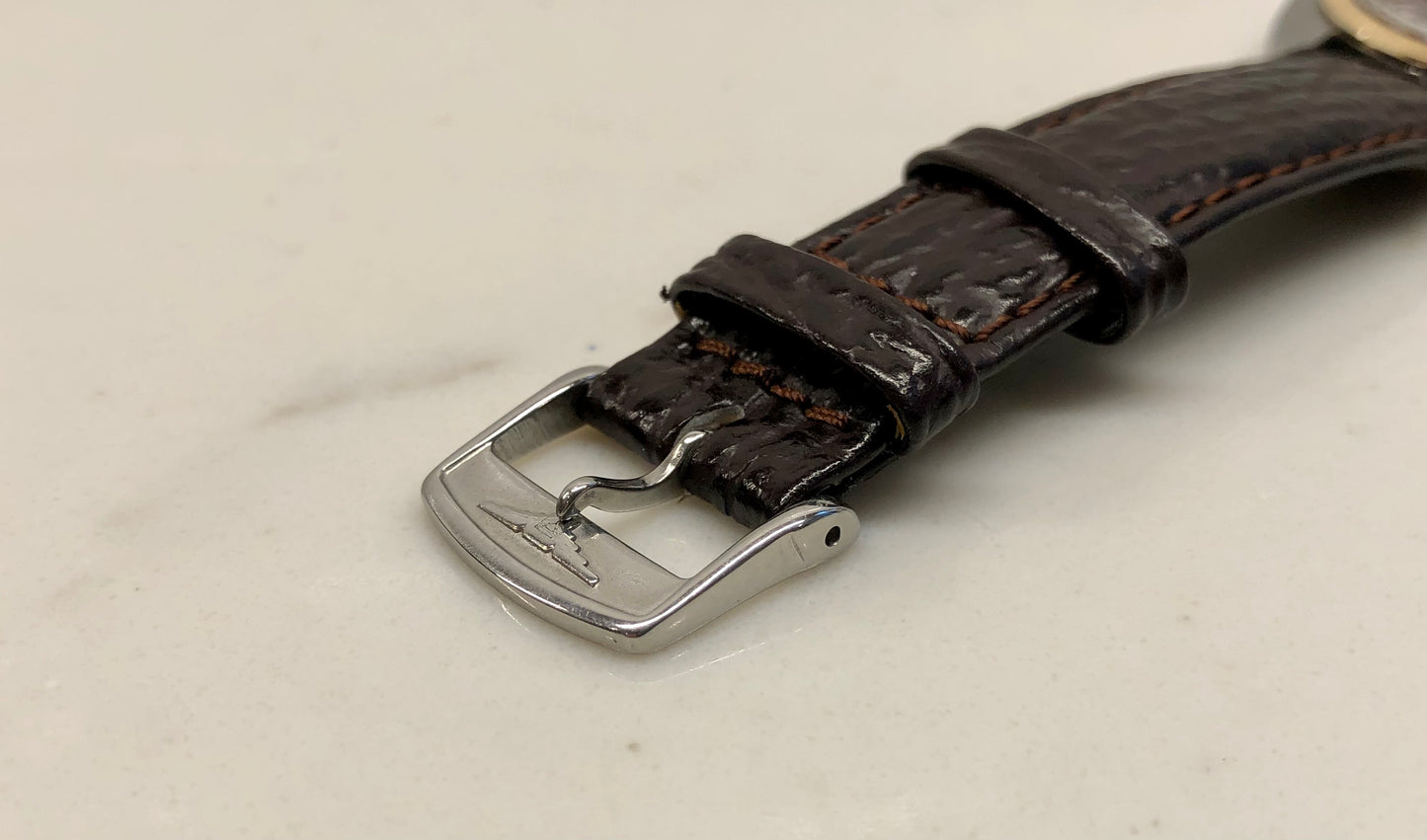 1960s Longines Ultra-Chron Burgundy Oxblood Caliber 431 Hi-Beat Automatic Two Tone Wristwatch - HASHTAGWATCHCO