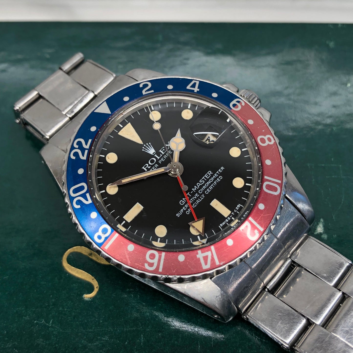 1978 Rolex GMT MASTER 1675 Mk 5 Pepsi Matte Dial Steel Automatic Wristwatch - HASHTAGWATCHCO