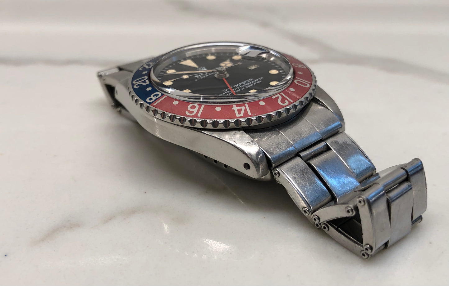 1978 Rolex GMT MASTER 1675 Mk 5 Pepsi Matte Dial Steel Automatic Wristwatch - HASHTAGWATCHCO