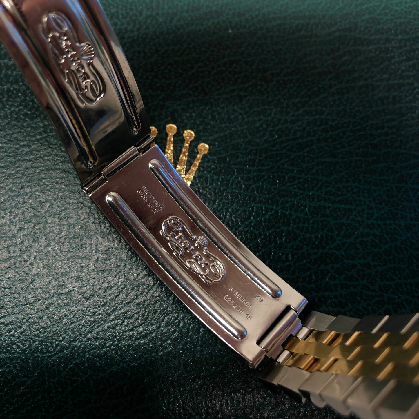 1986 Rolex Datejust 16013 Silver Tapestry Two Tone Jubilee Wristwatch with Box and Papers - Hashtag Watch Company