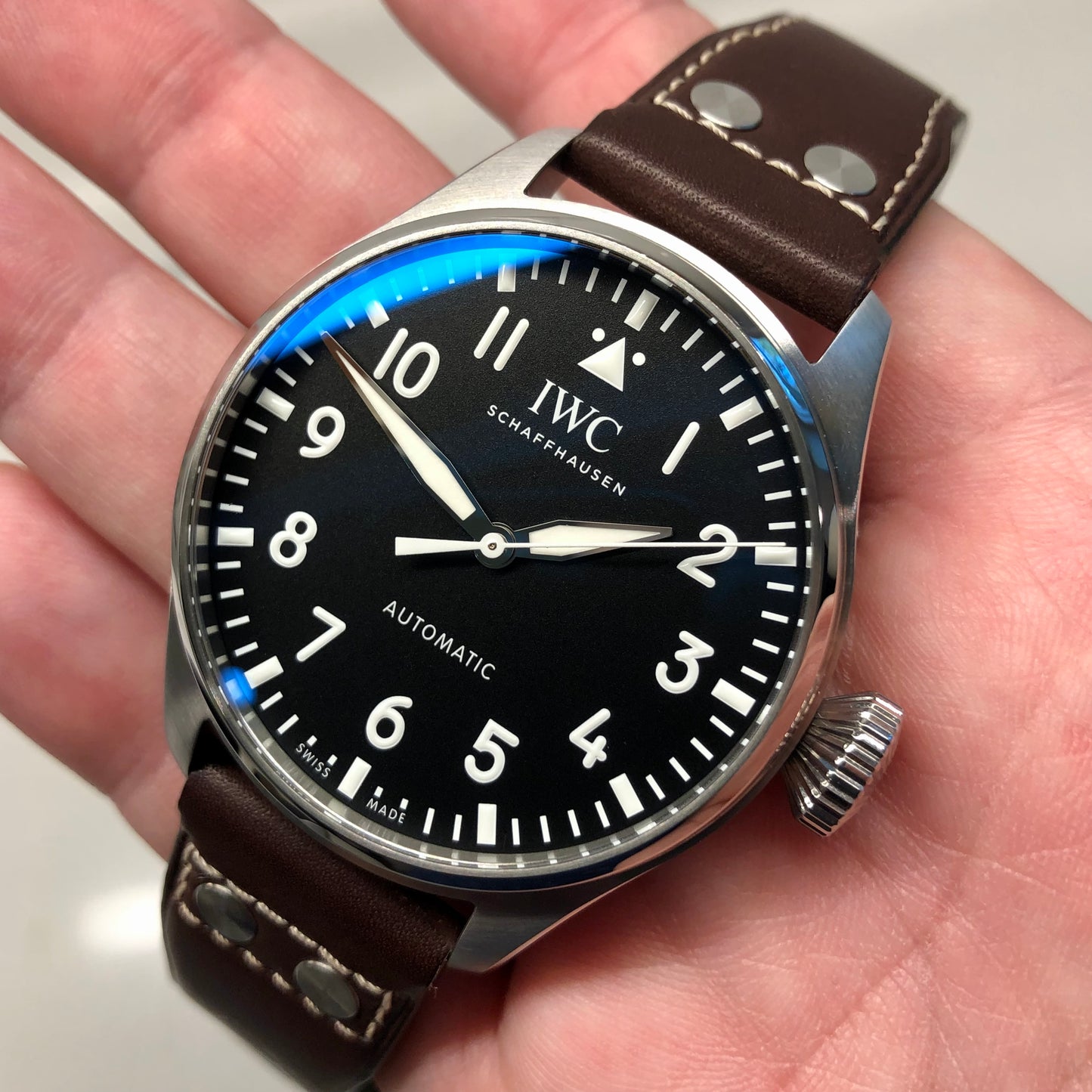 2023 IWC Big Pilot 43 IW329301 Automatic Black Dial Men's Wristwatch with Box and Papers Unworn - Hashtag Watch Company