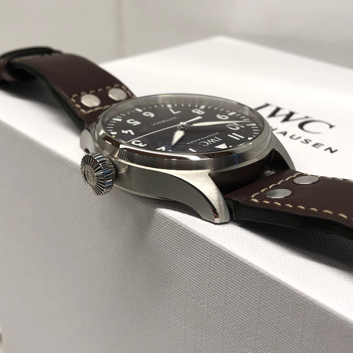 2023 IWC Big Pilot 43 IW329301 Automatic Black Dial Men's Wristwatch with Box and Papers Unworn - Hashtag Watch Company
