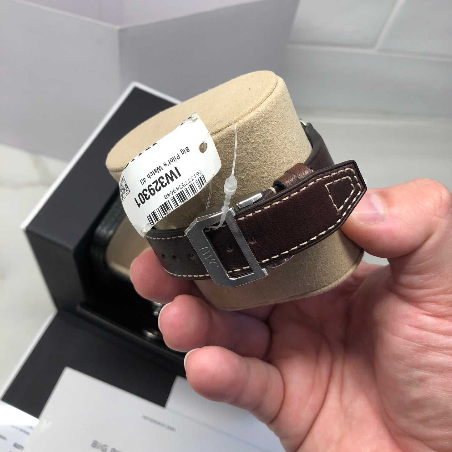 2023 IWC Big Pilot 43 IW329301 Automatic Black Dial Men's Wristwatch with Box and Papers Unworn - Hashtag Watch Company