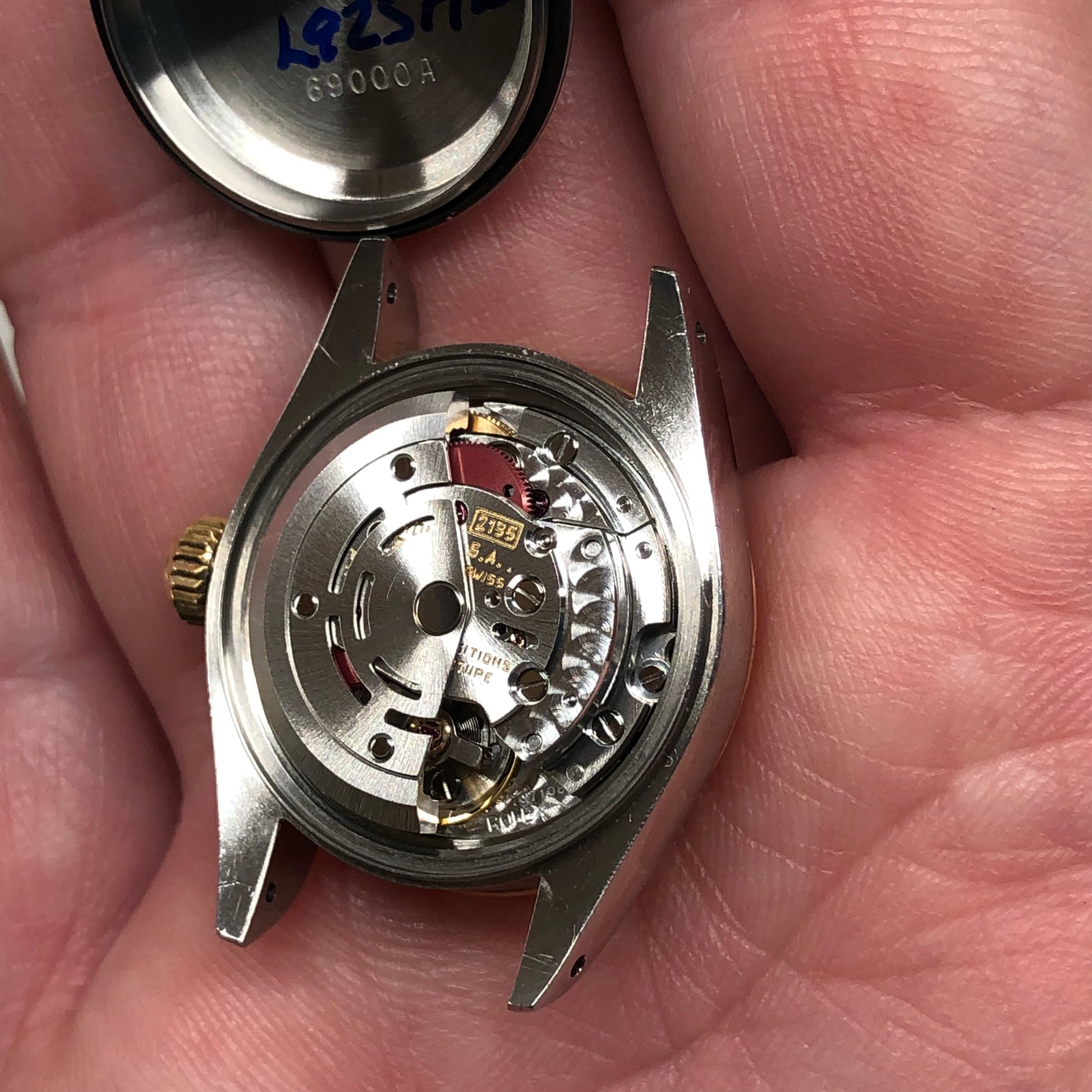 1990 Rolex Datejust 69173 Black Dial Two Tone Jubilee Wristwatch with Box and Papers - HASHTAGWATCHCO