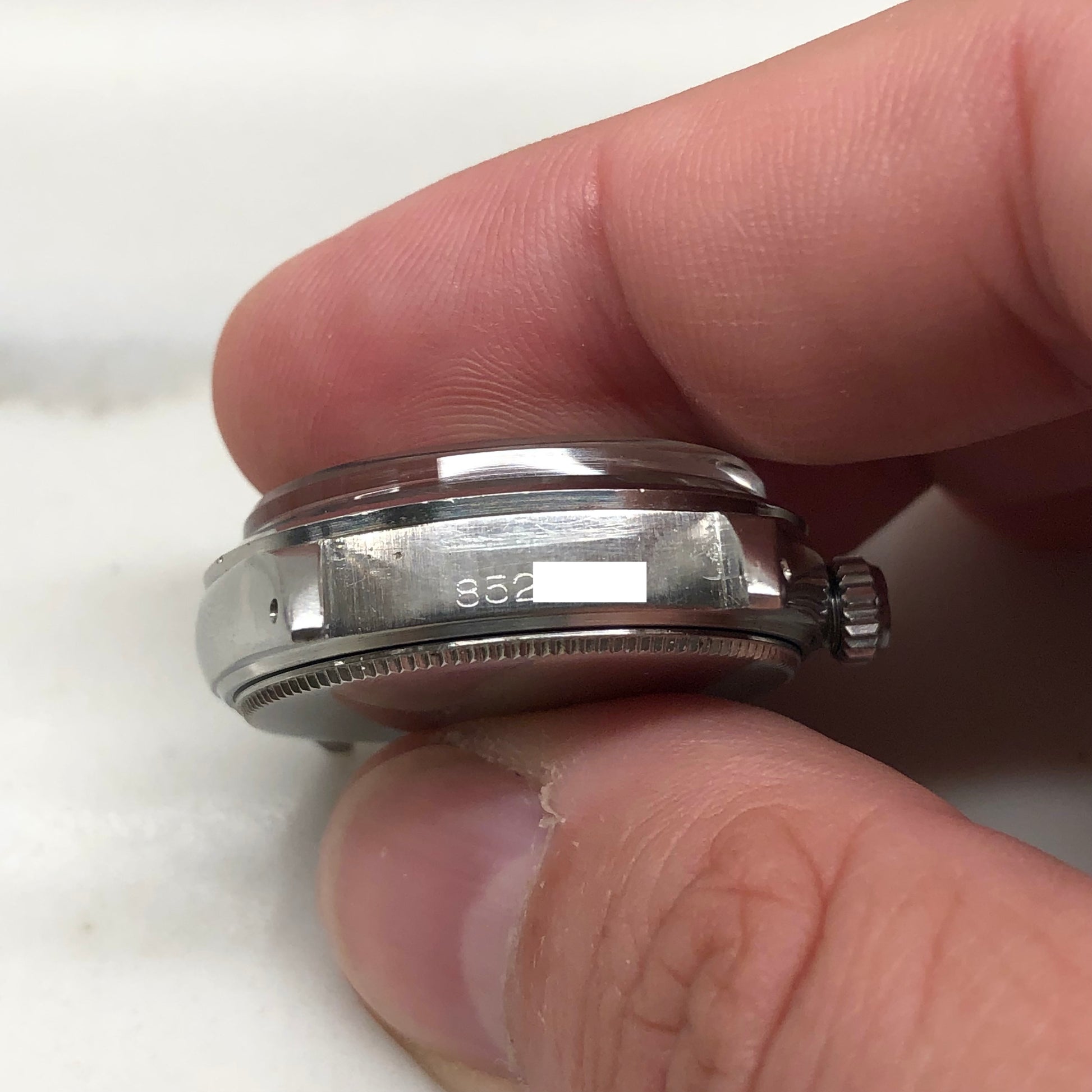 1963 Rolex Oysterdate Precision 6466 Tropical Gilt Dial Stainless Steel Wristwatch - HASHTAGWATCHCO