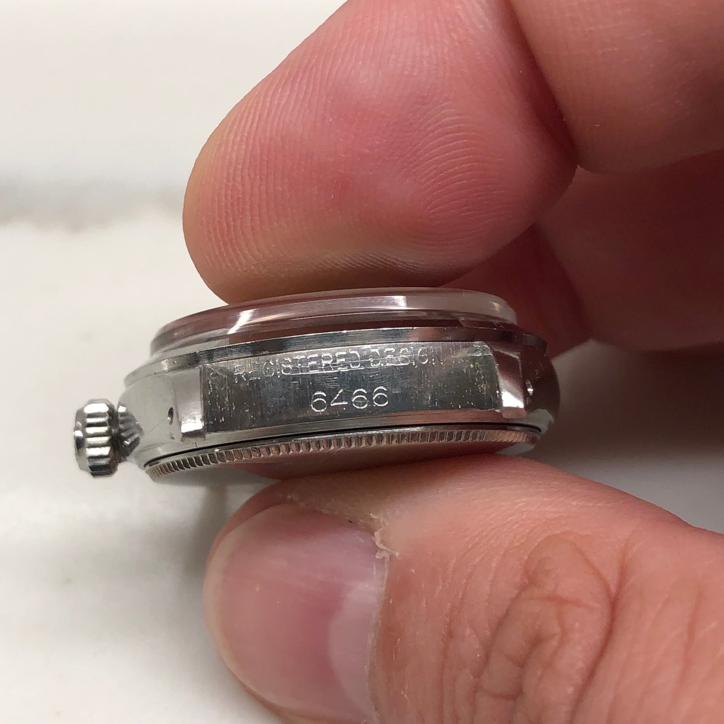 1963 Rolex Oysterdate Precision 6466 Tropical Gilt Dial Stainless Steel Wristwatch - HASHTAGWATCHCO