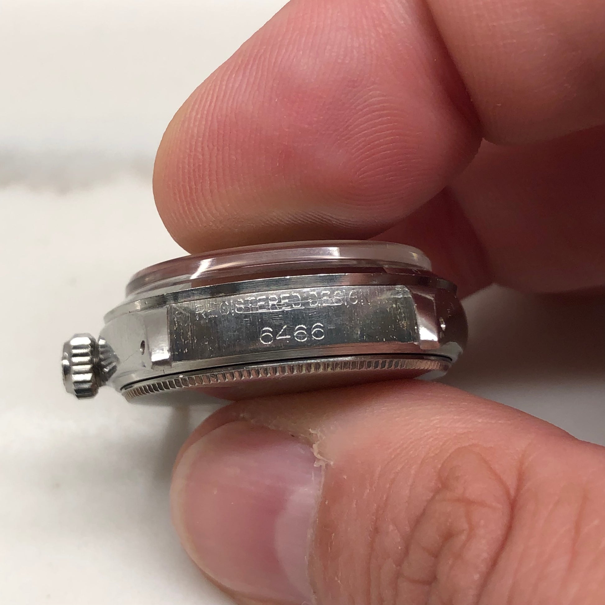 1963 Rolex Oysterdate Precision 6466 Tropical Gilt Dial Stainless Steel Wristwatch - HASHTAGWATCHCO