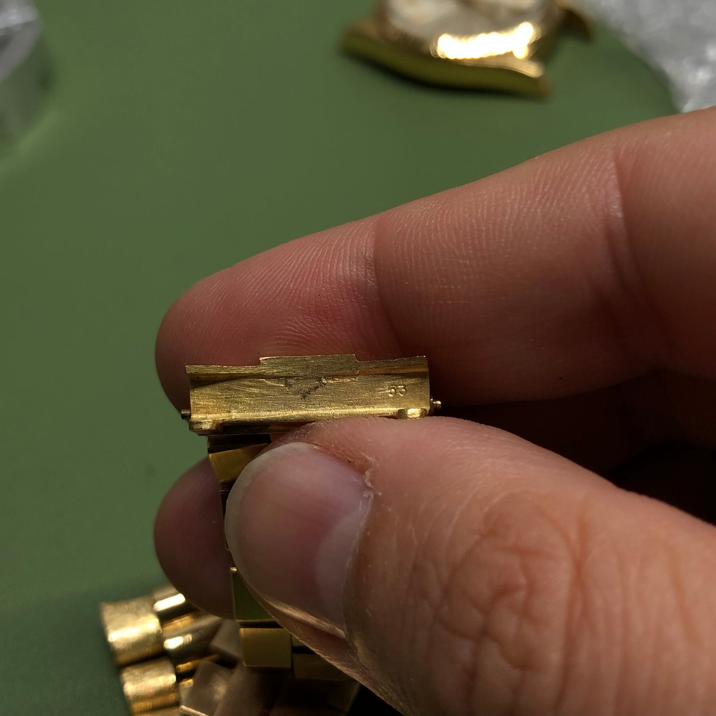 1978 Rolex President 1803 Day Date Yellow Gold Silver Dial Florentine Automatic Wristwatch with Papers - HASHTAGWATCHCO