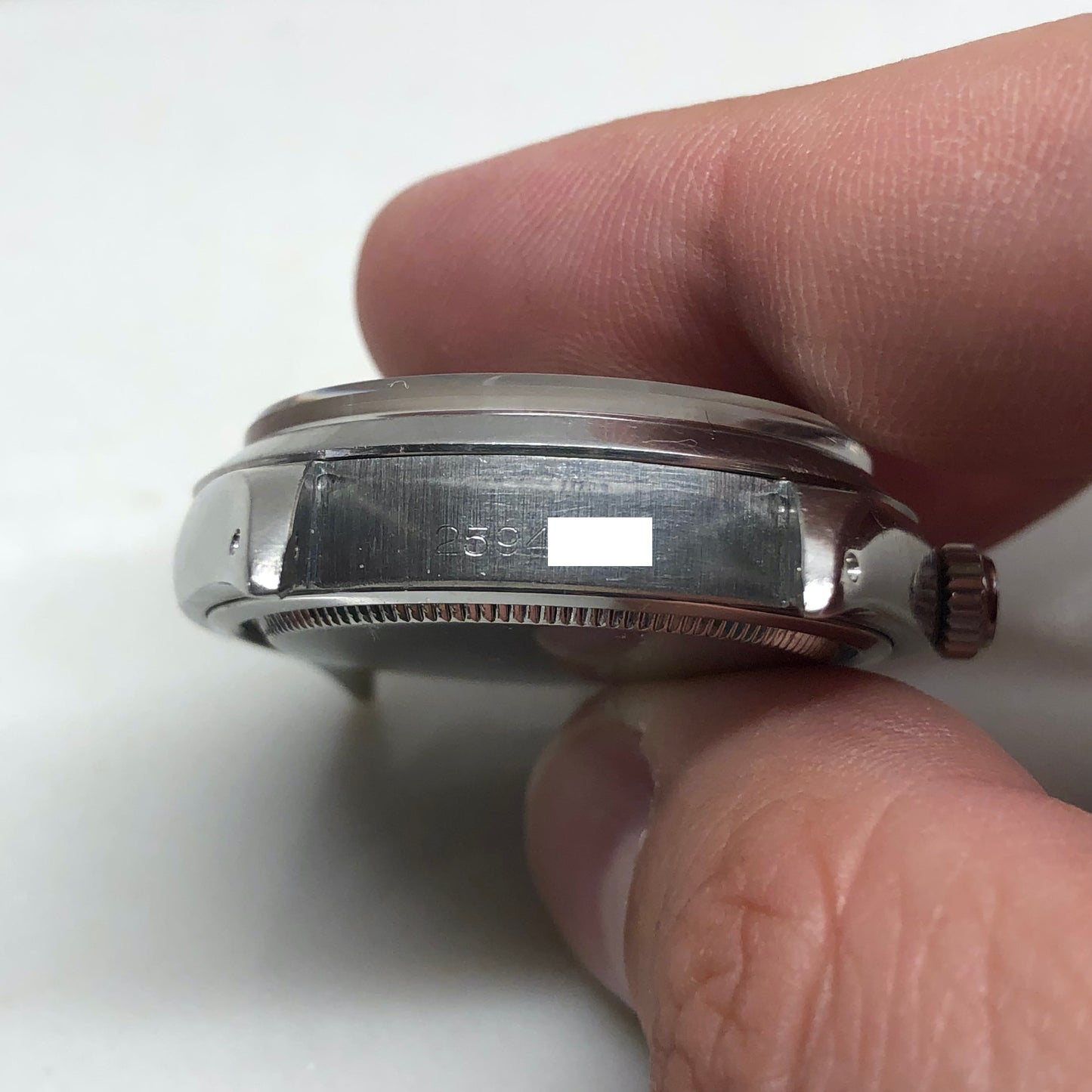 1971 Rolex Oysterdate Precision 6694 Black Stainless Steel Manual Wristwatch - HASHTAGWATCHCO