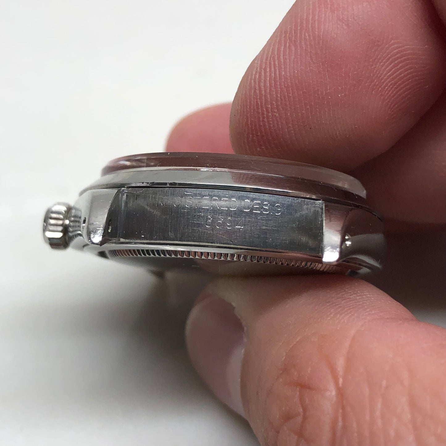1971 Rolex Oysterdate Precision 6694 Black Stainless Steel Manual Wristwatch - HASHTAGWATCHCO