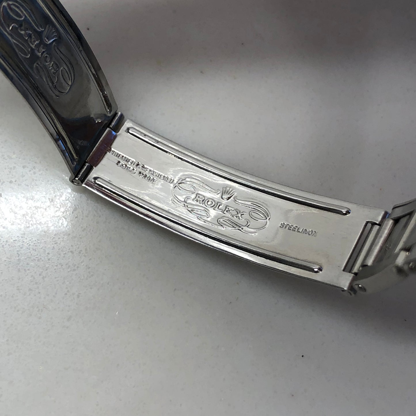 1963 Rolex Oysterdate Precision 6466 Tropical Gilt Dial Stainless Steel Wristwatch - HASHTAGWATCHCO