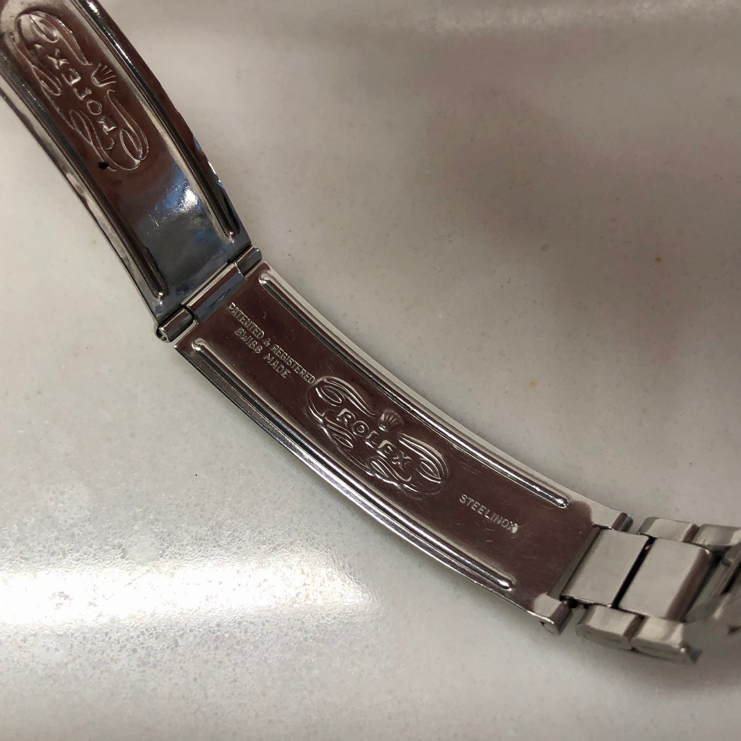 1971 Rolex Oysterdate Precision 6694 Black Stainless Steel Manual Wristwatch - HASHTAGWATCHCO