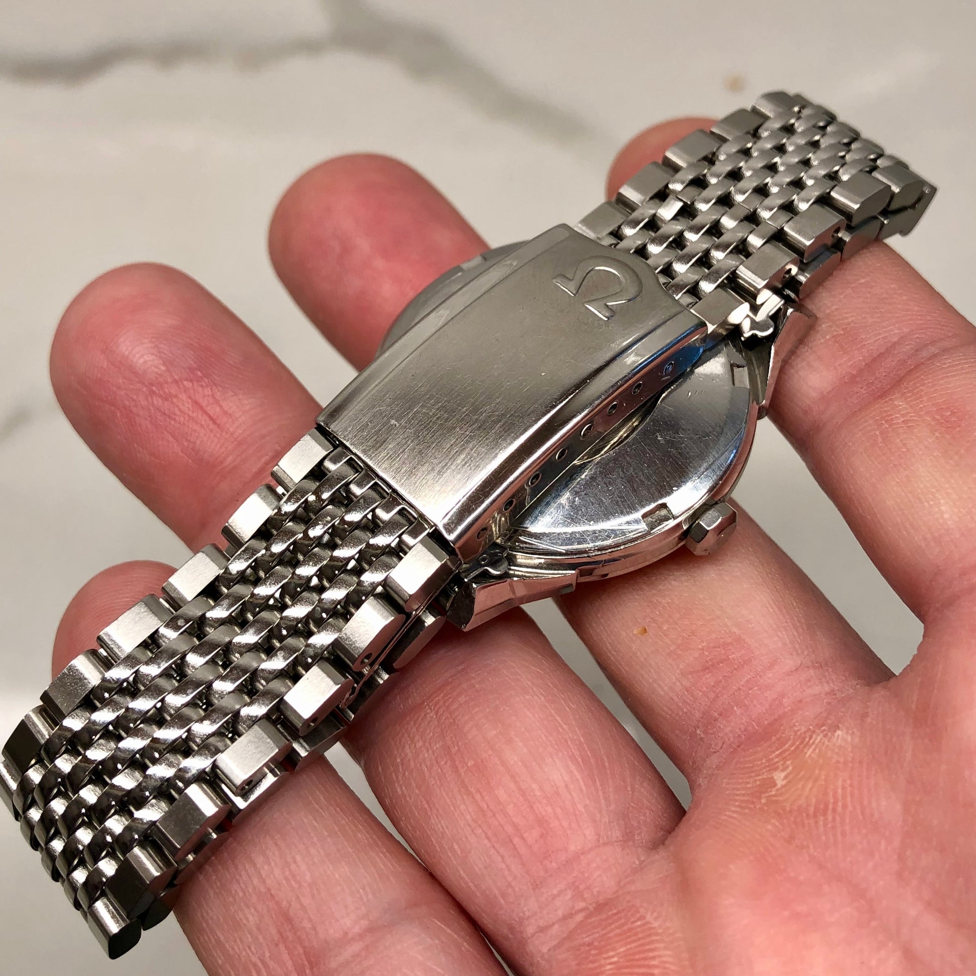 1961 Omega Constellation Date 14903 SC Steel Chronometer Automatic Wristwatch - HASHTAGWATCHCO