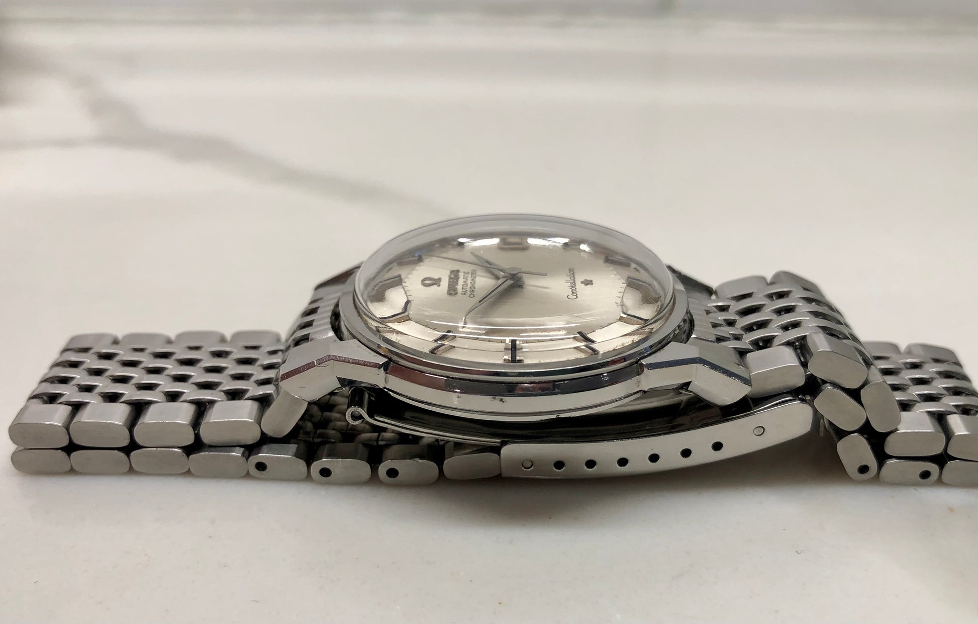 1961 Omega Constellation Date 14903 SC Steel Chronometer Automatic Wristwatch - HASHTAGWATCHCO