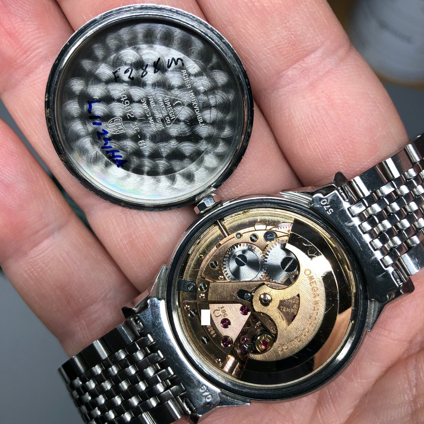 1961 Omega Constellation Date 14903 SC Steel Chronometer Automatic Wristwatch - HASHTAGWATCHCO