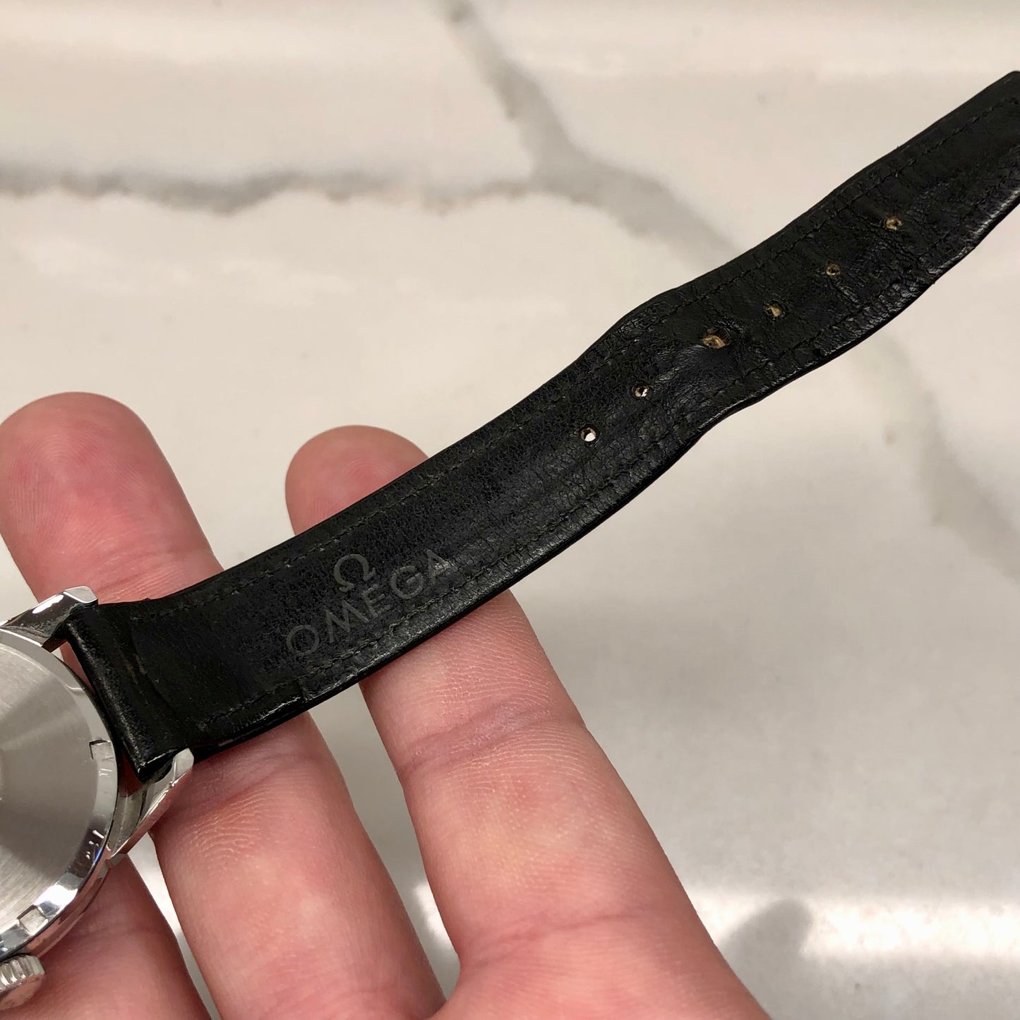 1950s Omega Seamaster Stainless Steel Dress Watch Manual 35mm Wristwatch - HASHTAGWATCHCO
