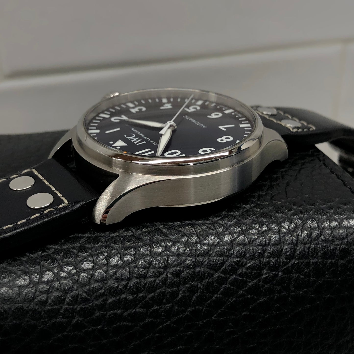 2023 IWC Big Pilot 43 IW329303 Automatic Blue Dial Men's Wristwatch with Box and Papers Unworn - Hashtag Watch Company