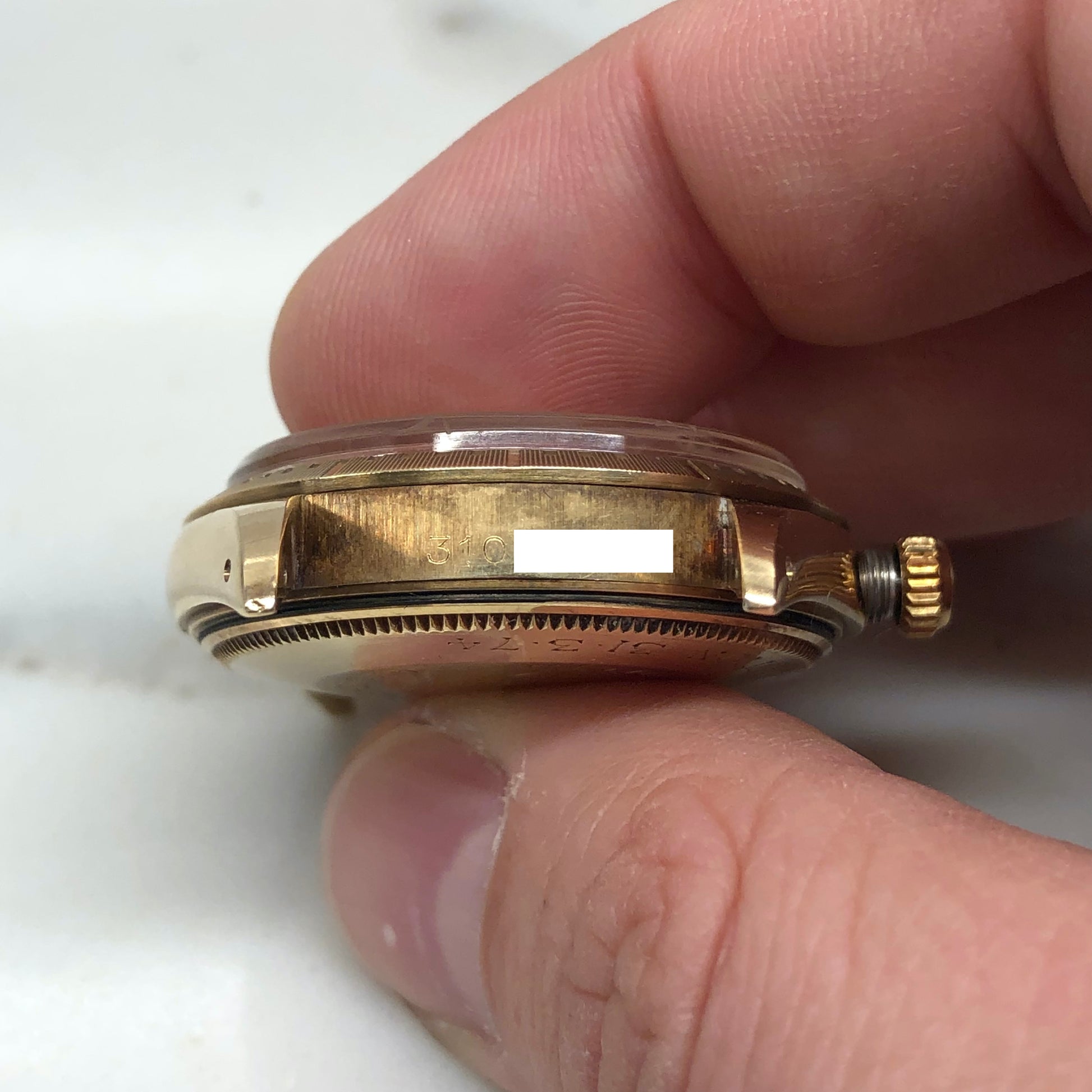 1973 Rolex Date 1512 Zephyr Oyster Perpetual Crosshair 14K Yellow Gold Wristwatch Unpolished - HASHTAGWATCHCO