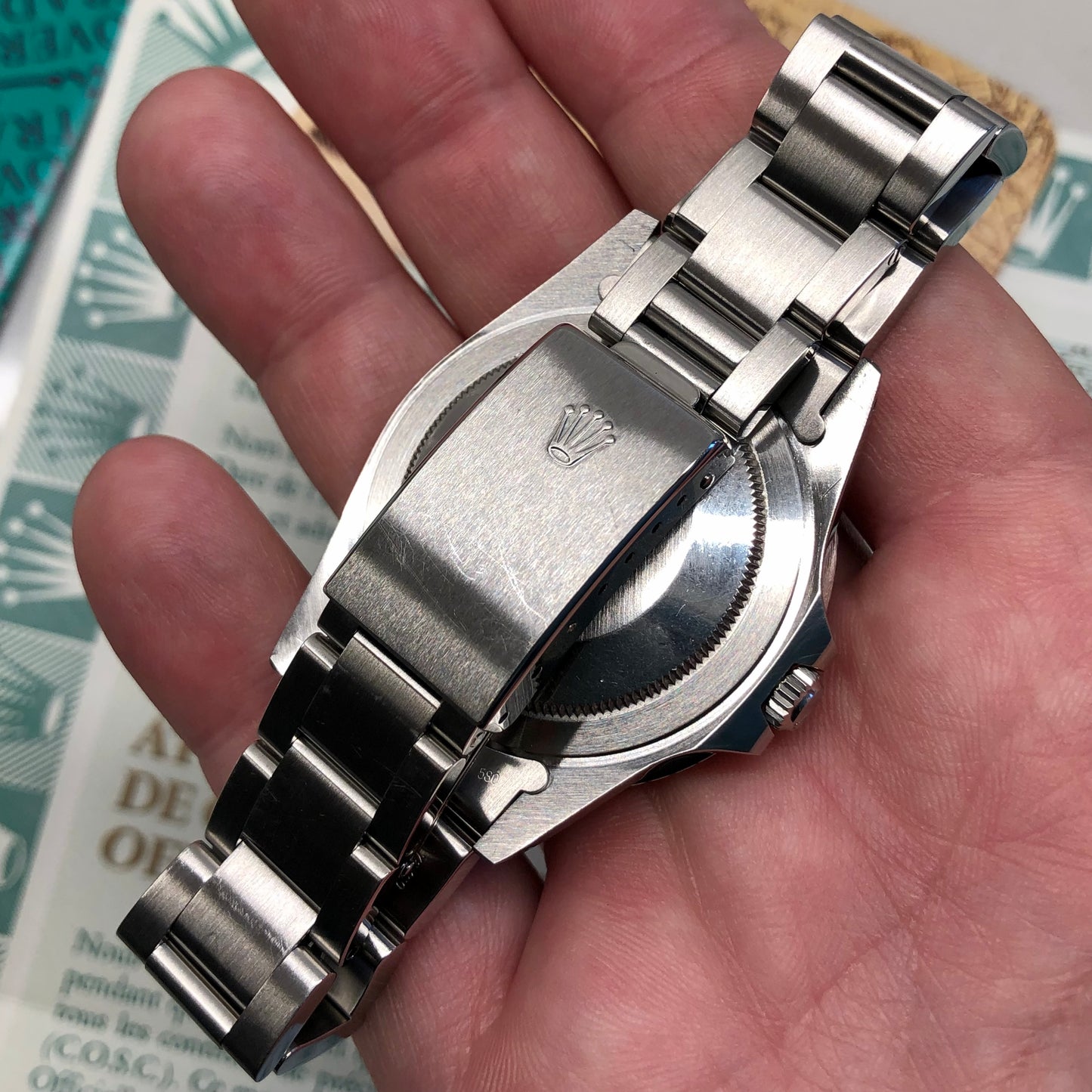 1985 Rolex GMT MASTER 16750 Pepsi Steel Automatic Wristwatch with Box and Papers - HASHTAGWATCHCO