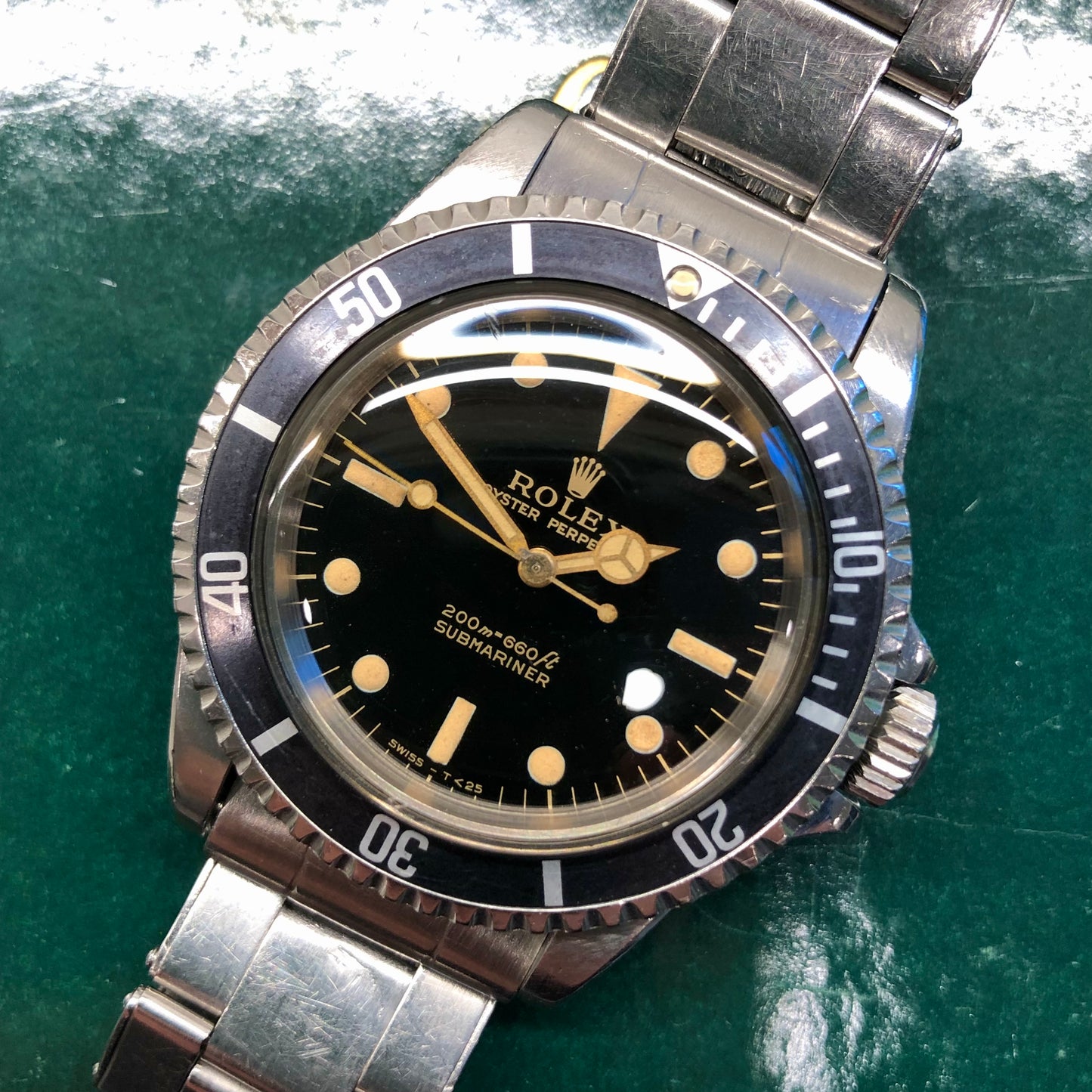 1965 Rolex Submariner 5513 Gilt Dial Meters First Long 5 Insert Stainless Steel Automatic Wristwatch - HASHTAGWATCHCO