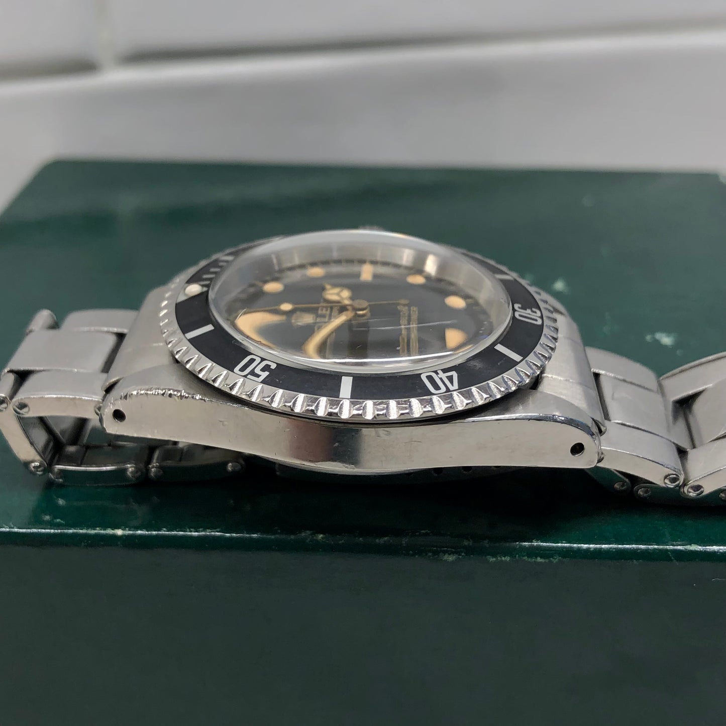 1965 Rolex Submariner 5513 Gilt Dial Meters First Long 5 Insert Stainless Steel Automatic Wristwatch - HASHTAGWATCHCO