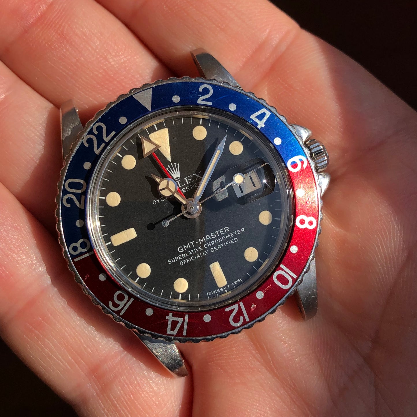 1979 Rolex GMT MASTER 1675 Mk 5 Pepsi Matte Dial Steel Automatic Wristwatch - HASHTAGWATCHCO