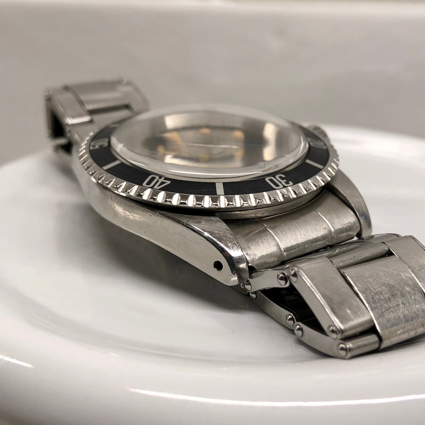 1965 Rolex Submariner 5513 Gilt Dial Meters First Long 5 Insert Stainless Steel Automatic Wristwatch - HASHTAGWATCHCO
