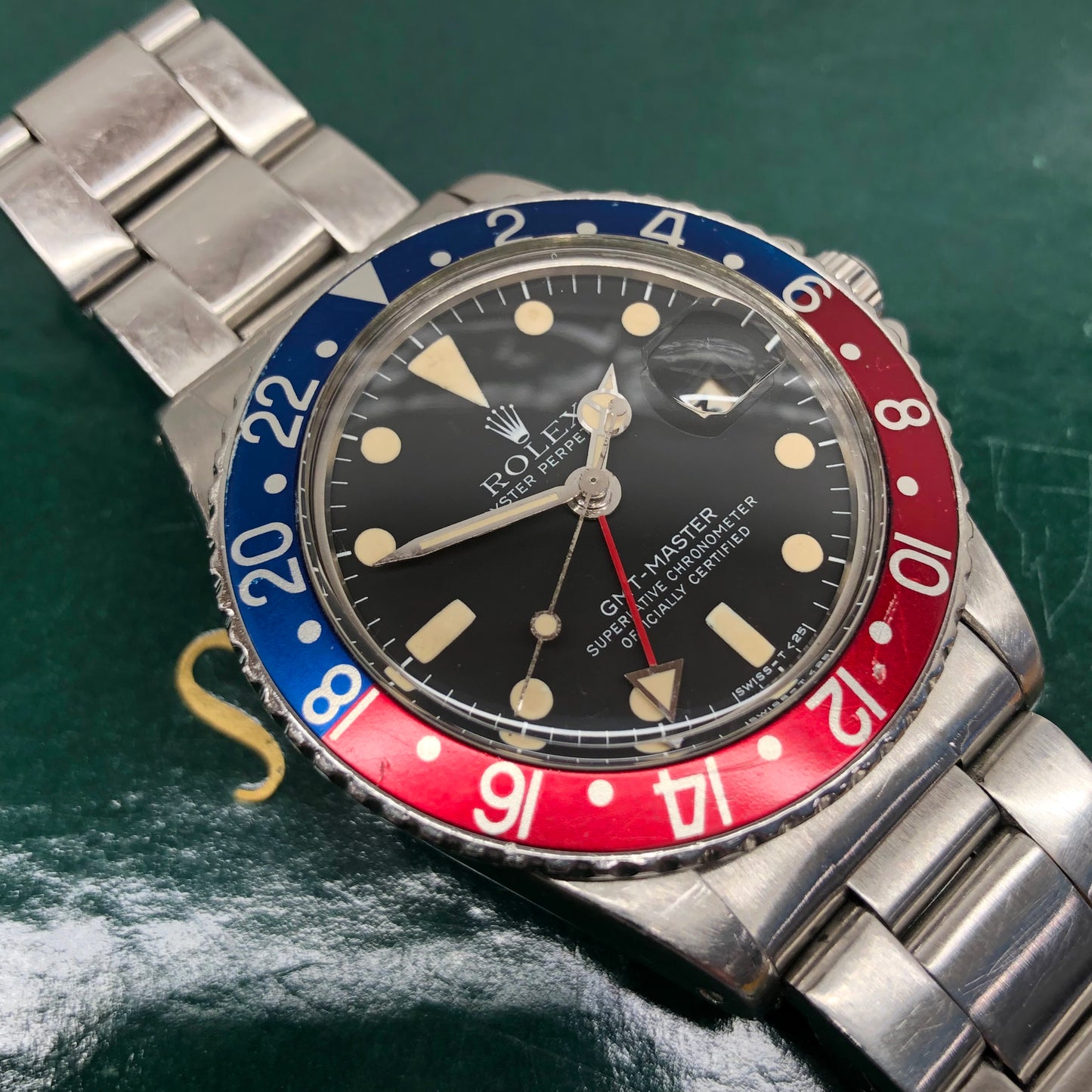 1979 Rolex GMT MASTER 1675 Mk 5 Pepsi Matte Dial Steel Automatic Wristwatch - HASHTAGWATCHCO
