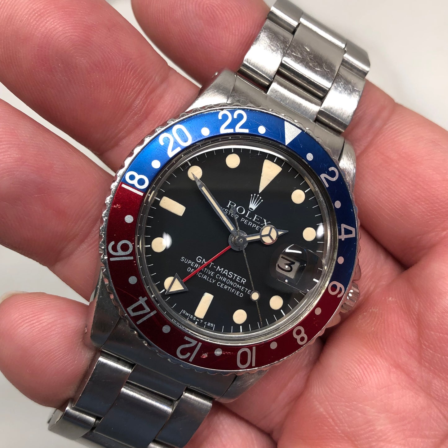 1979 Rolex GMT MASTER 1675 Mk 5 Pepsi Matte Dial Steel Automatic Wristwatch - HASHTAGWATCHCO