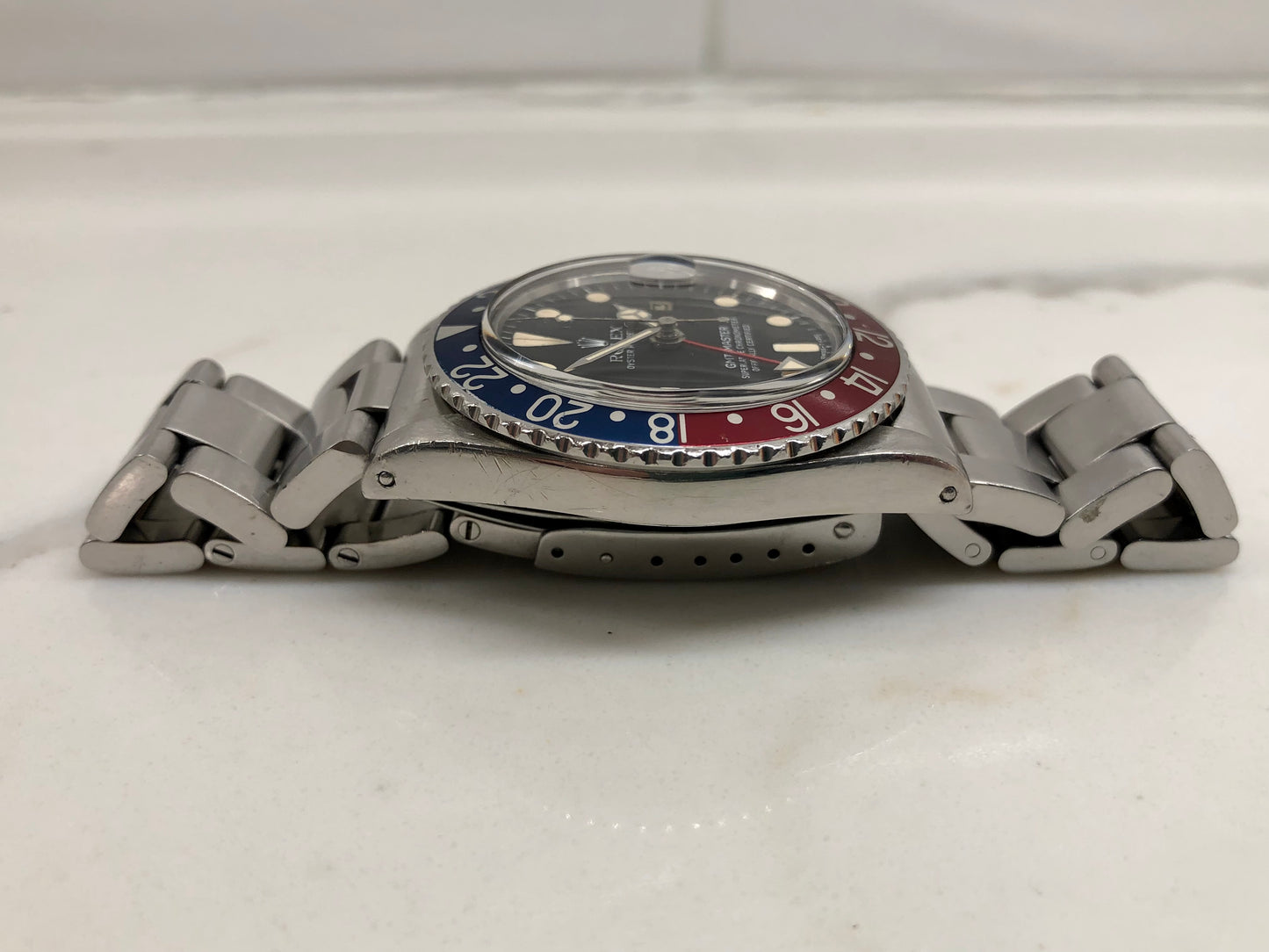 1979 Rolex GMT MASTER 1675 Mk 5 Pepsi Matte Dial Steel Automatic Wristwatch - HASHTAGWATCHCO
