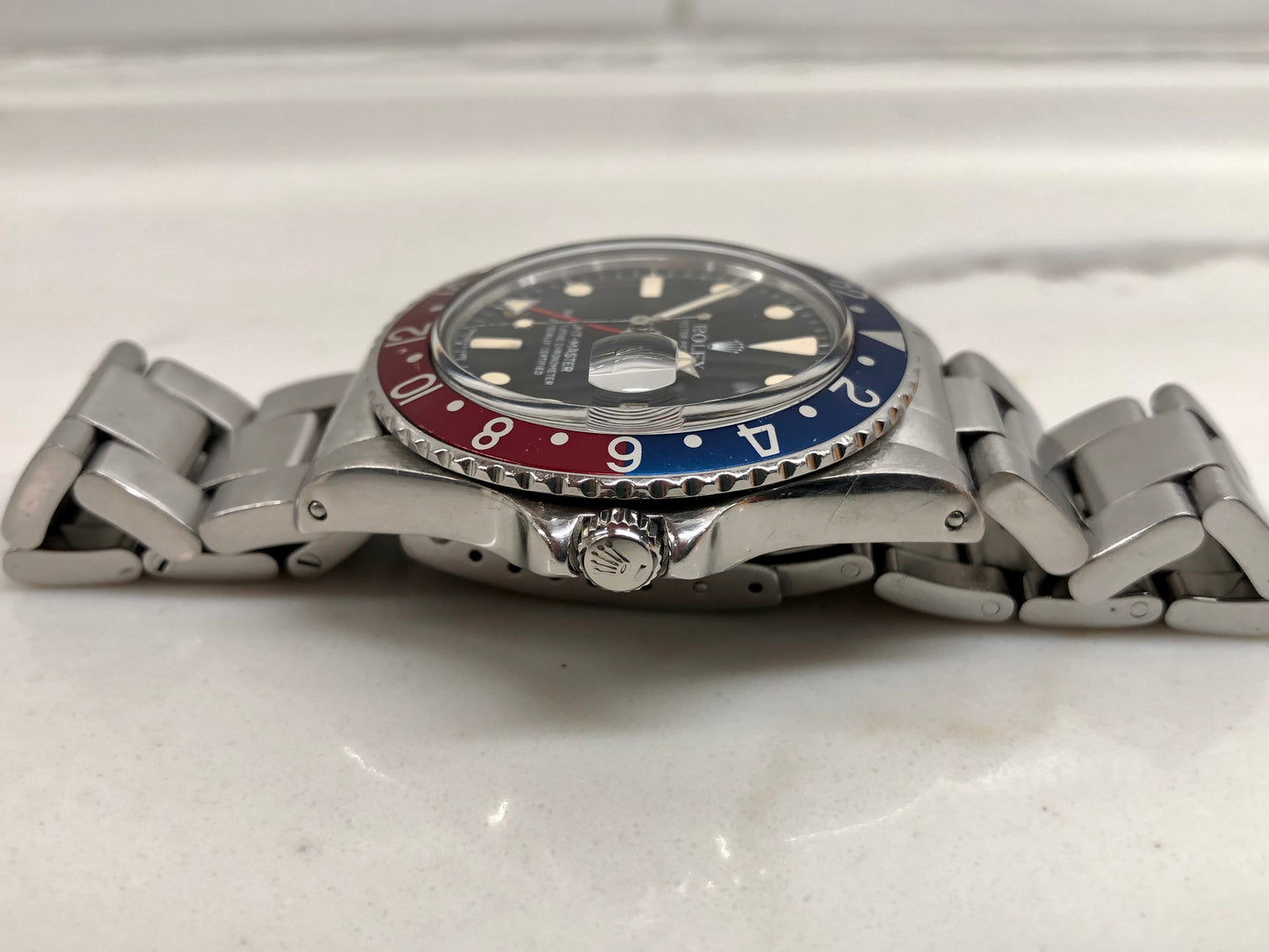 1979 Rolex GMT MASTER 1675 Mk 5 Pepsi Matte Dial Steel Automatic Wristwatch - HASHTAGWATCHCO