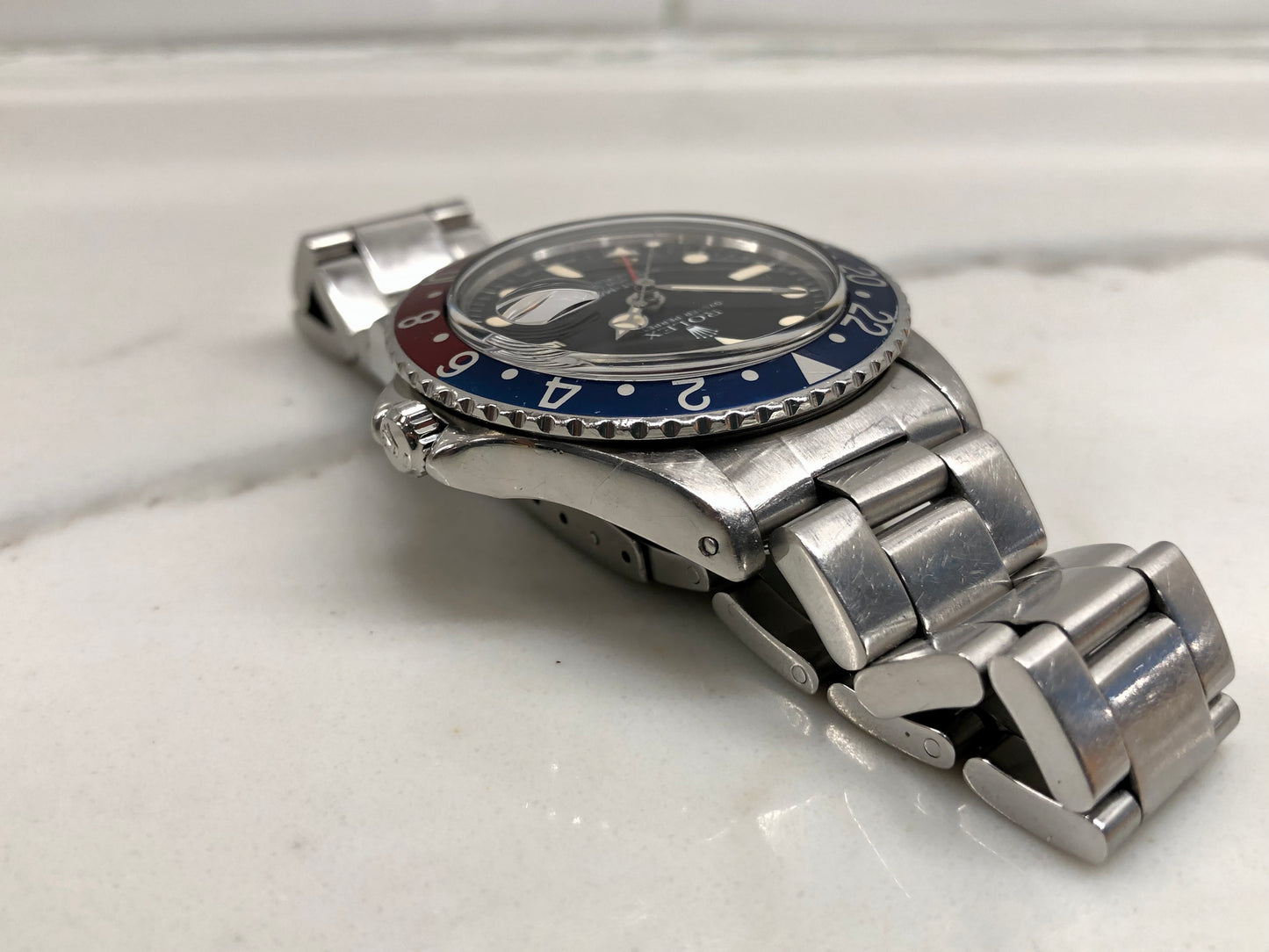 1979 Rolex GMT MASTER 1675 Mk 5 Pepsi Matte Dial Steel Automatic Wristwatch - HASHTAGWATCHCO