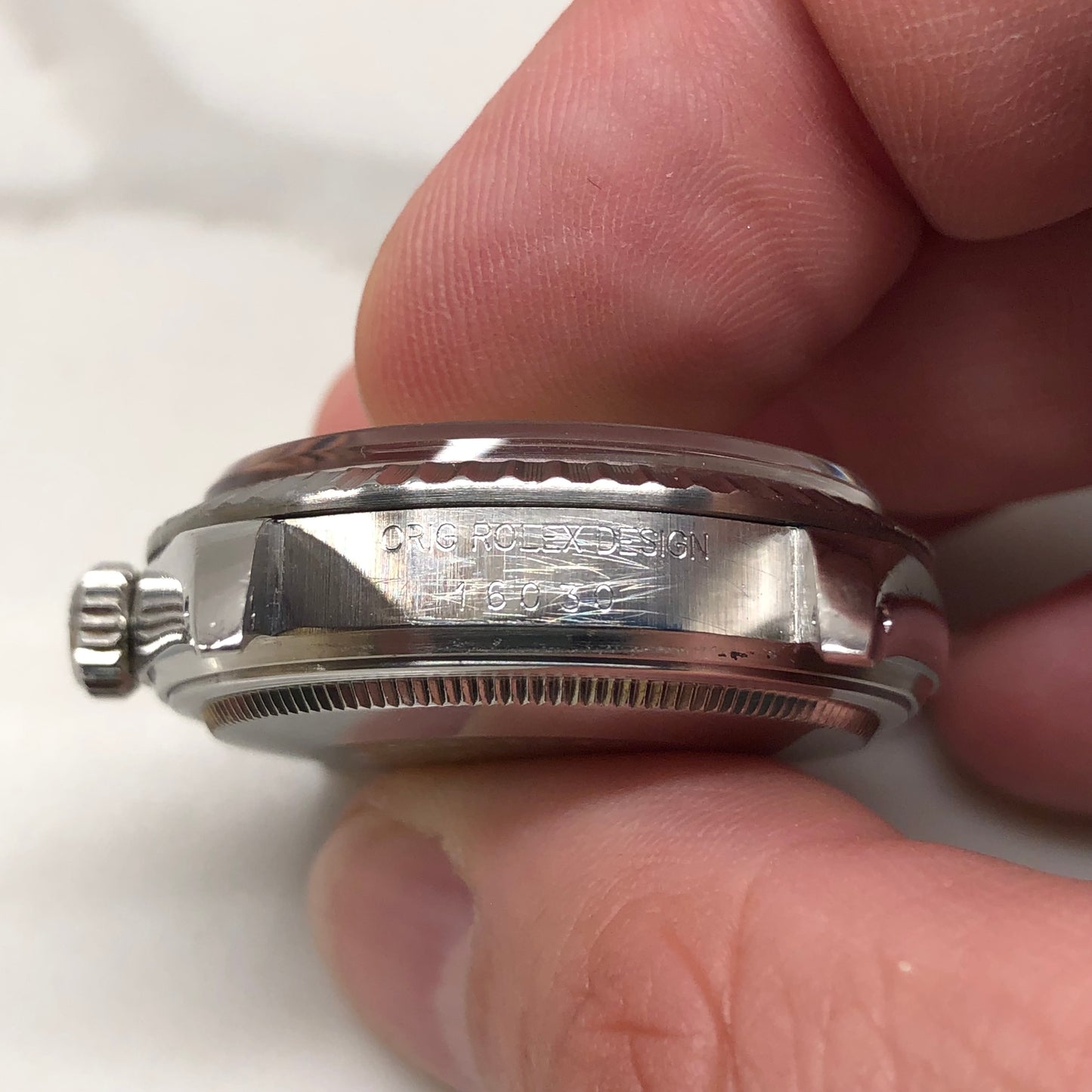 1982 Rolex Datejust 16030 "IBM Quarter Century Club" Steel Engine Turned Automatic Wristwatch - HASHTAGWATCHCO