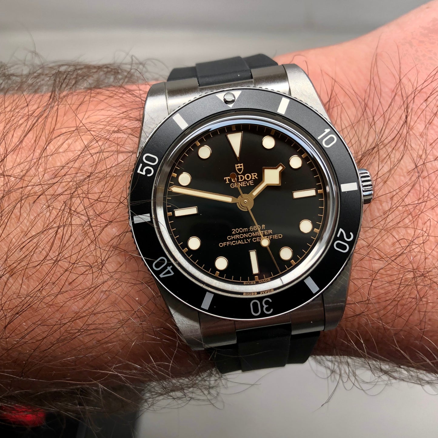 2023 Tudor Black Bay 54 79000N Black Steel Rubber Wristwatch with Box and Papers - HASHTAGWATCHCO