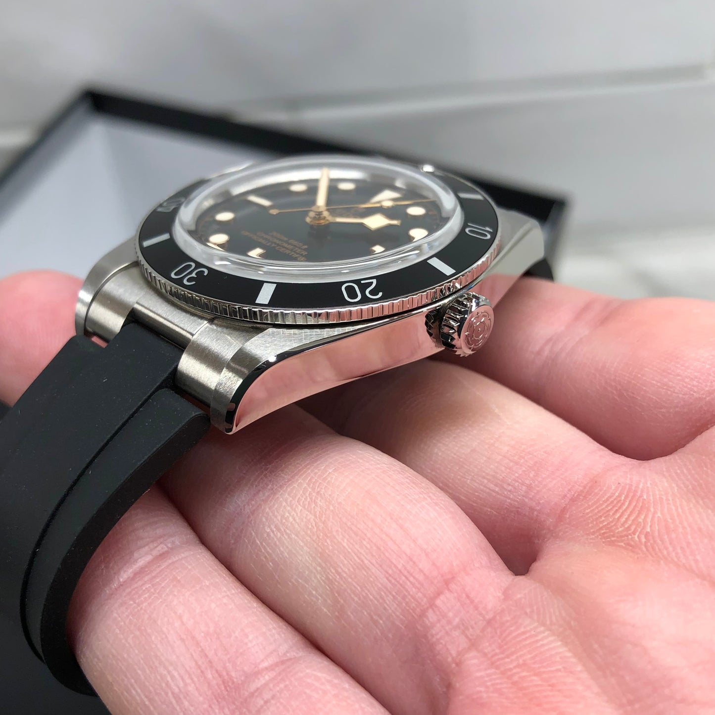 2023 Tudor Black Bay 54 79000N Black Steel Rubber Wristwatch with Box and Papers - HASHTAGWATCHCO