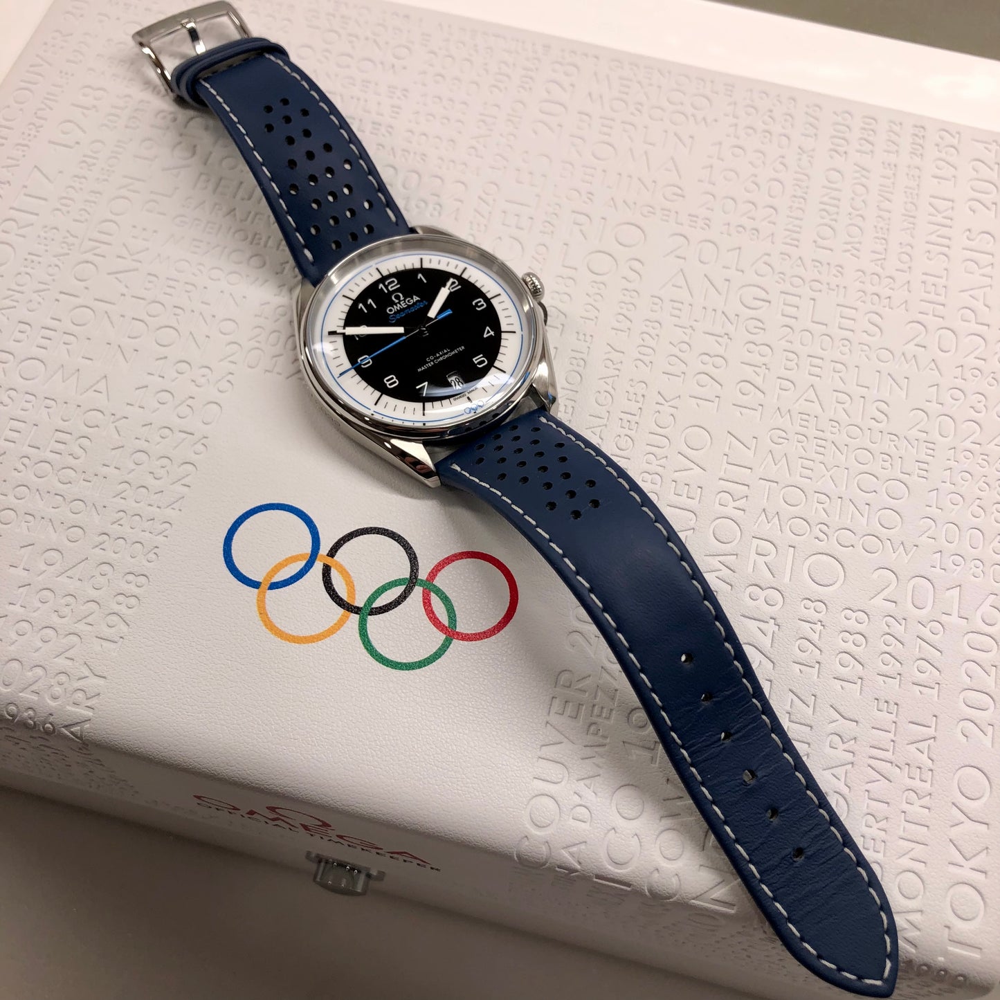 Omega Seamaster Olympic Time Keeper Limited Edition 522.32.40.20.01.001 Steel Mens Wristwatch with Box and Papers - HASHTAGWATCHCO
