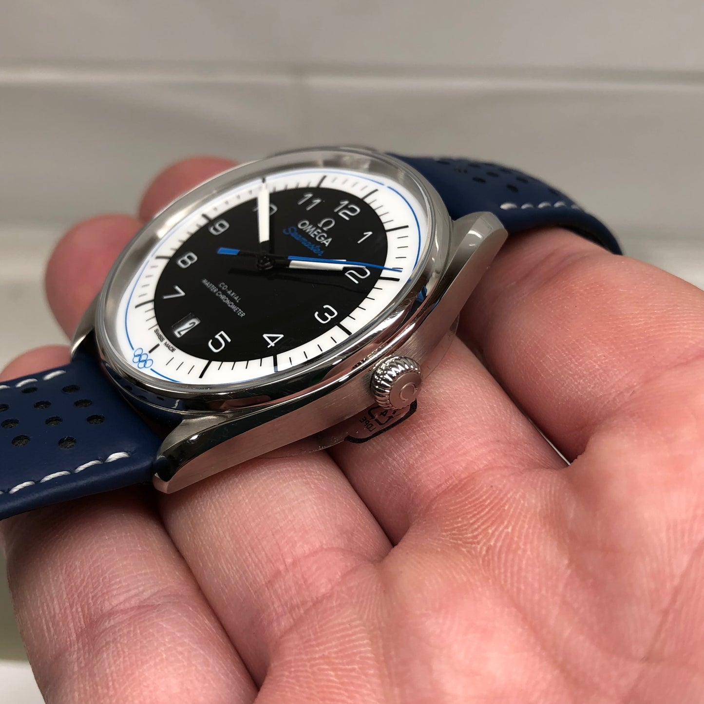 Omega Seamaster Olympic Time Keeper Limited Edition 522.32.40.20.01.001 Steel Mens Wristwatch with Box and Papers - HASHTAGWATCHCO