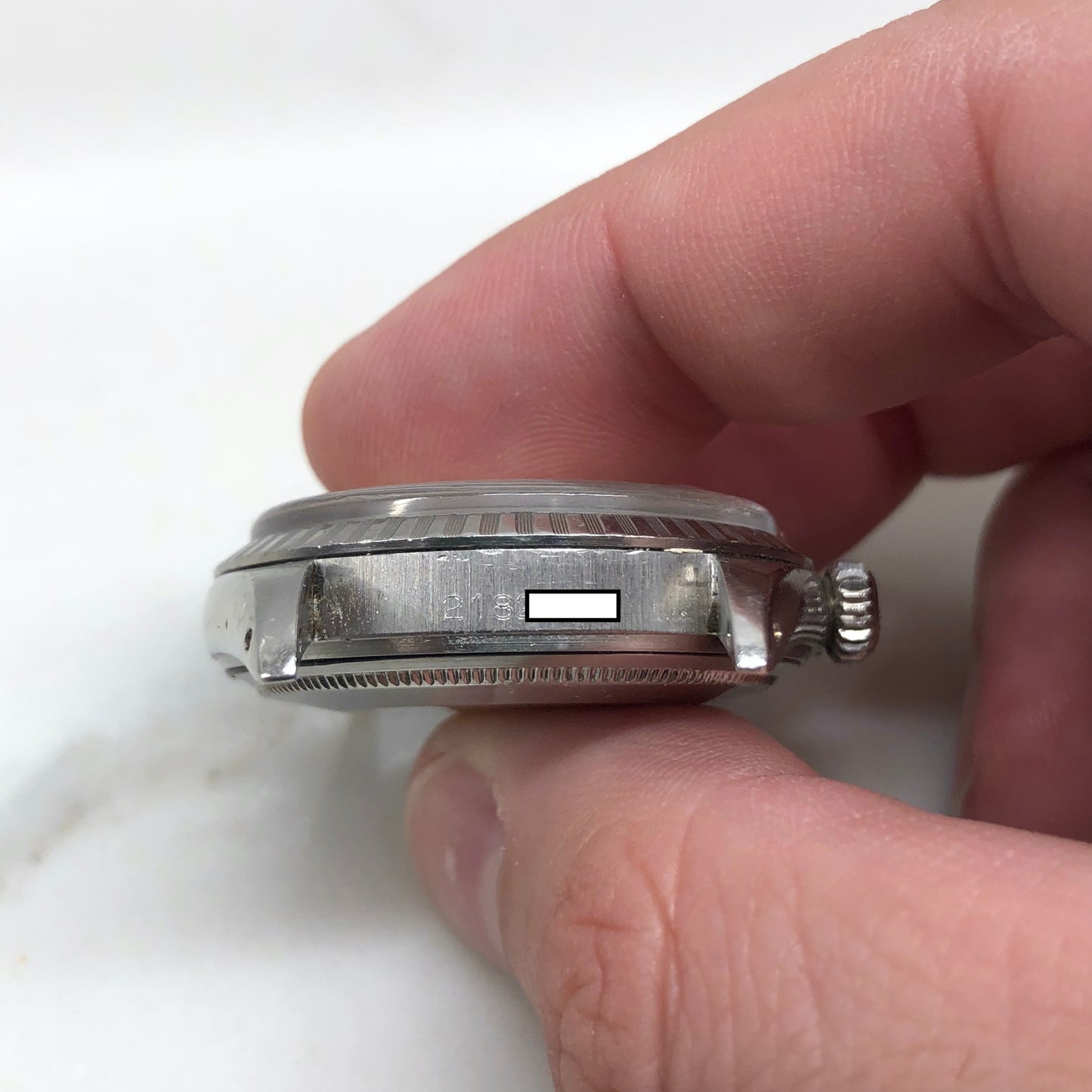 1969 Rolex Datejust 1603 Stainless Steel Engine Turned Jubilee Automatic Wristwatch - HASHTAGWATCHCO