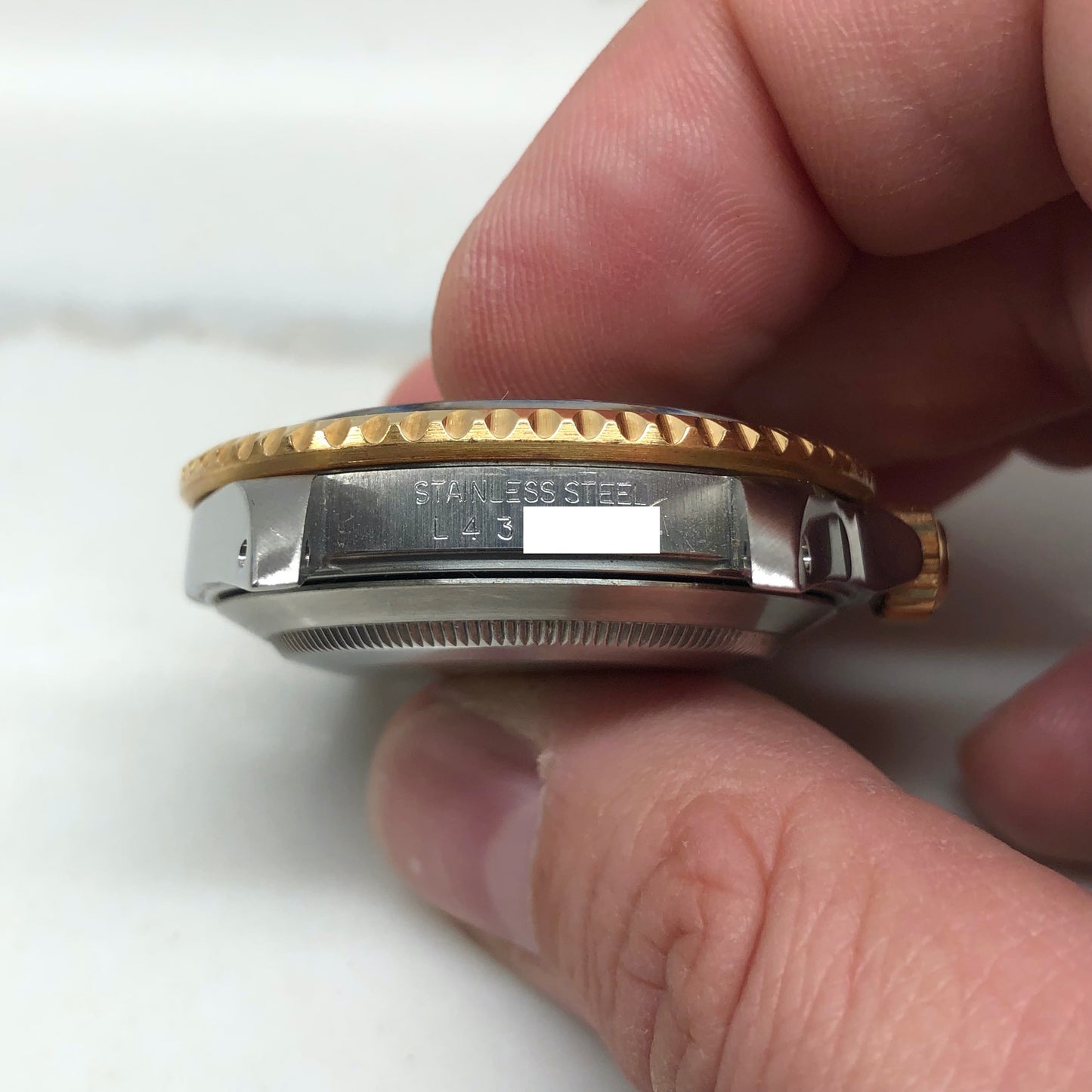 1989 Rolex Submariner 16613 Two Tone Black Steel 18K Gold Wristwatch - HASHTAGWATCHCO