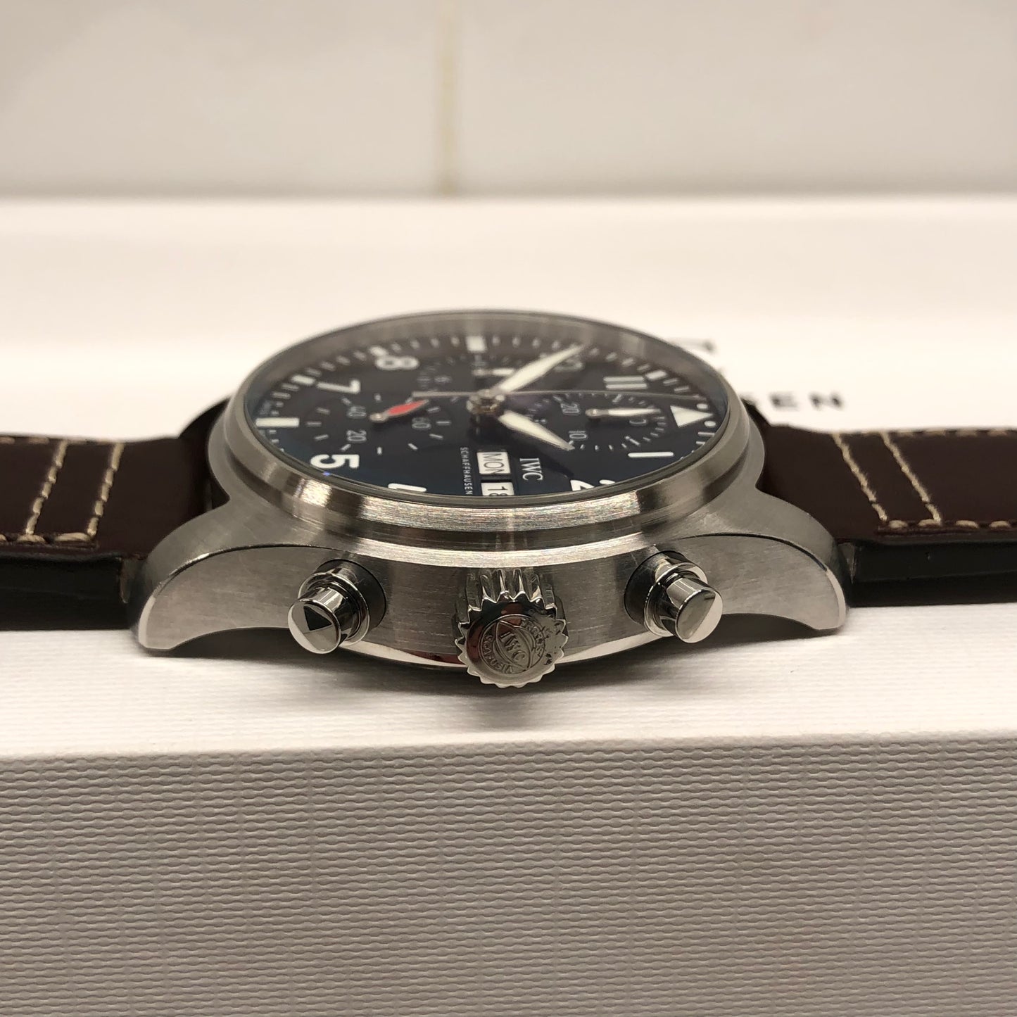 2021 IWC Pilot IW388101 Automatic Blue Dial Men's Wristwatch with Box and Papers - HASHTAGWATCHCO